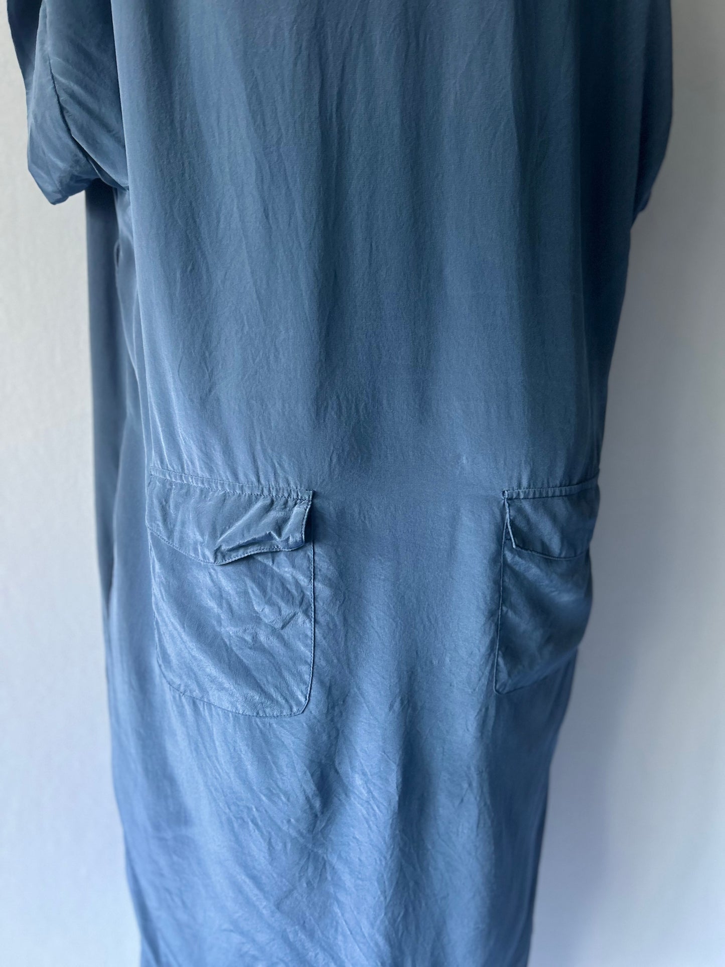 Zimmermann Silk Oversized Tunic Dress - Steel Blue - Size 1