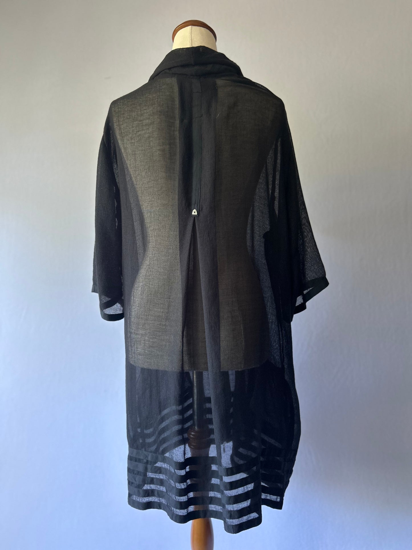 Verge Sheer Black Jacket – Size L