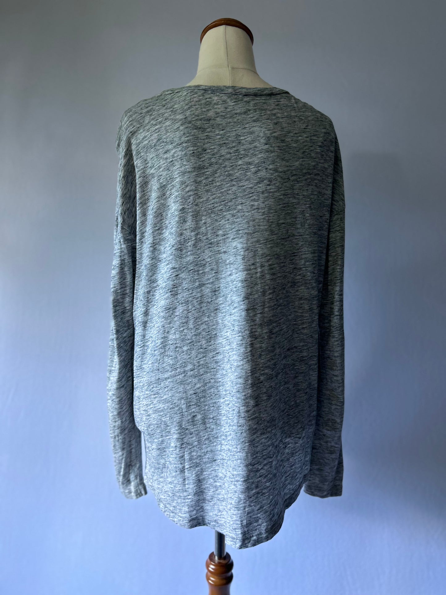 Country Road Long Sleeve Basic T-Shirt – Grey Marl, Size S
