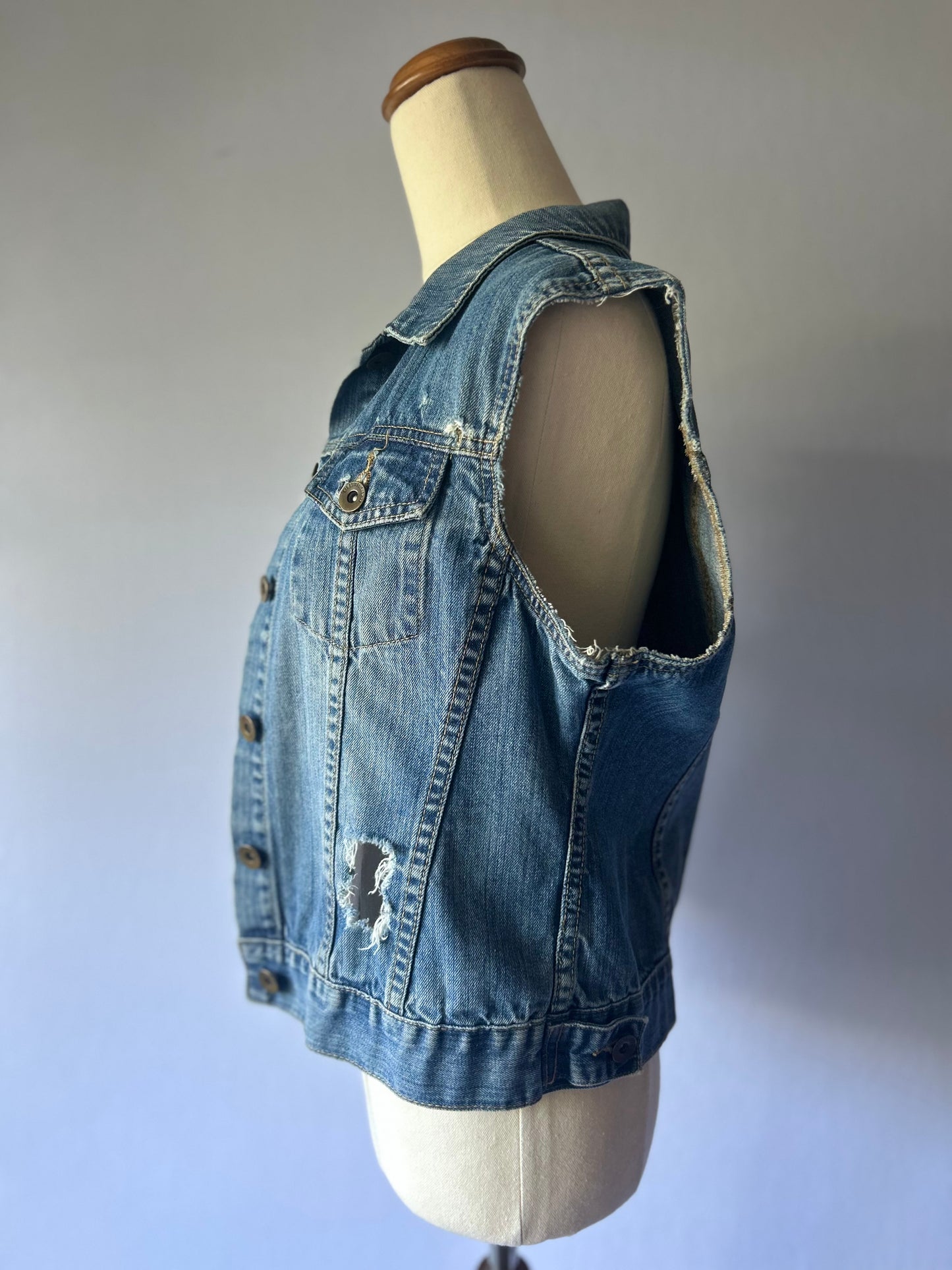 Denim Vest – Size Small