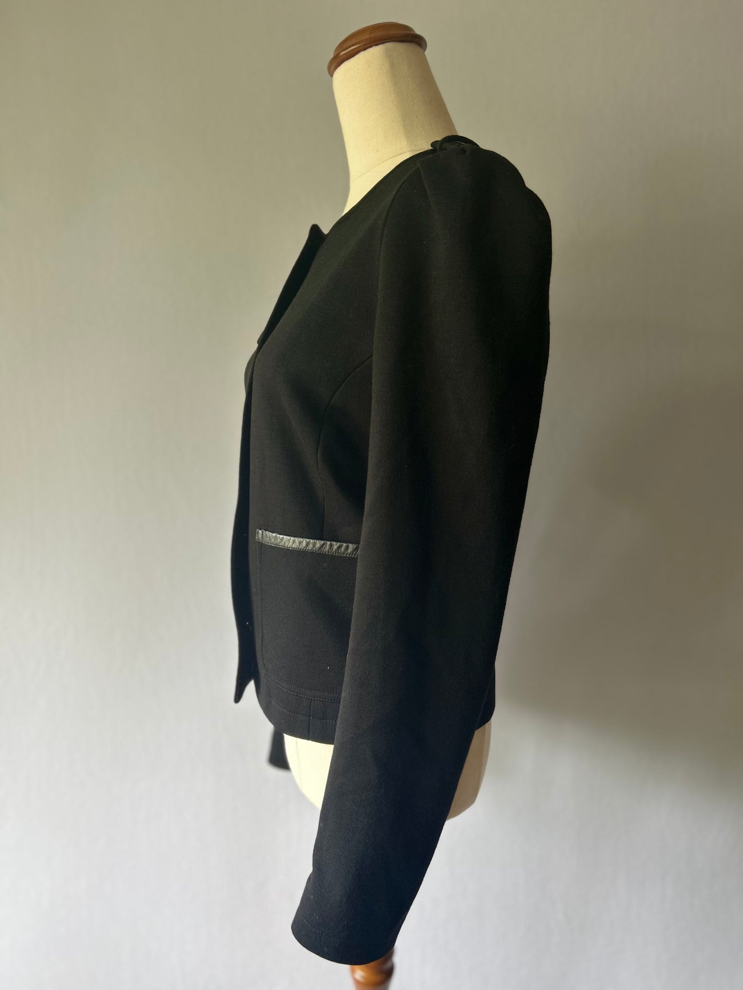 Helen Cherry Merino Wool Tailored Cardigan Jacket – Size S