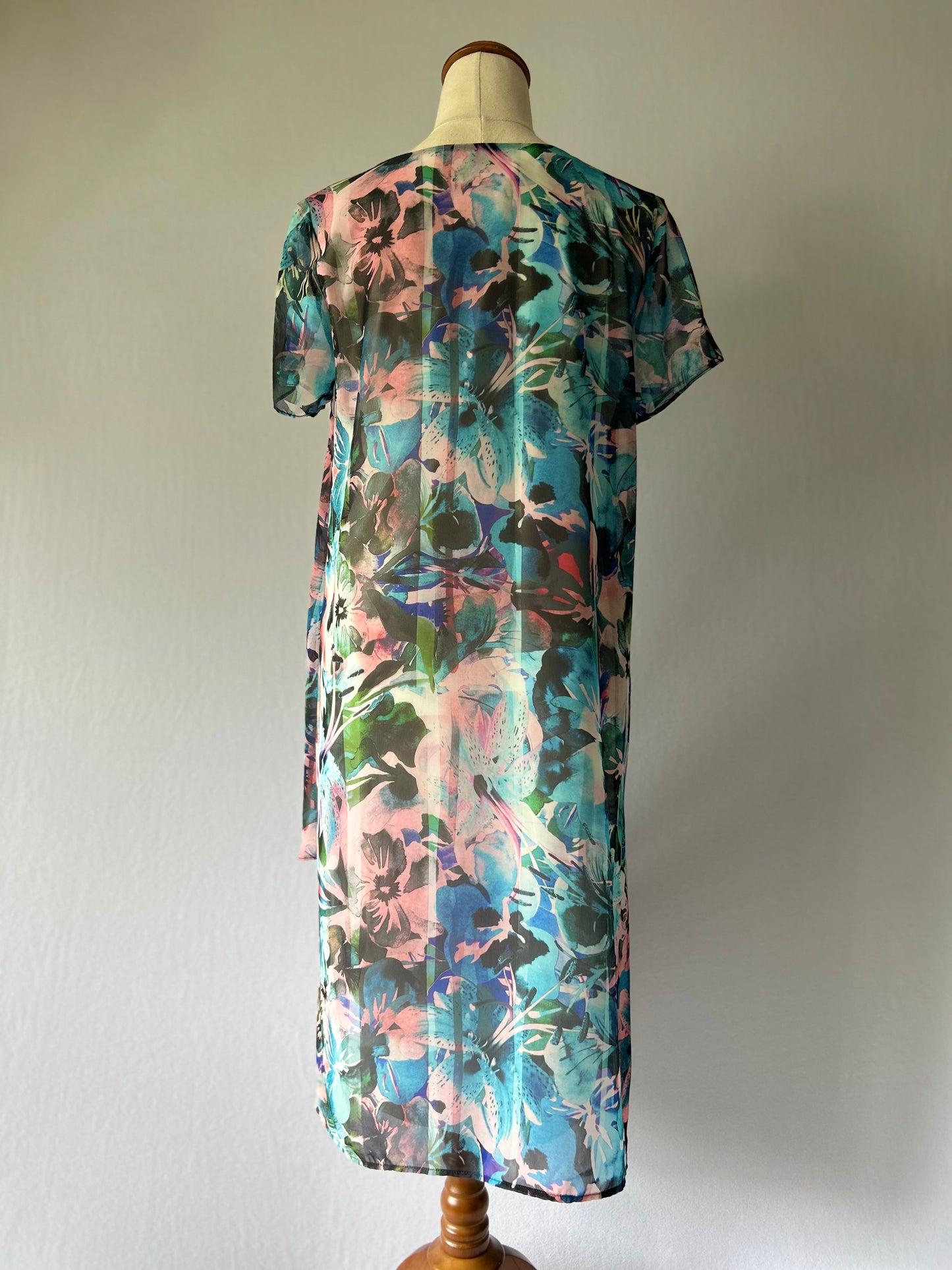 PHILOSOPHY Abstract Floral Chiffon Dress - Size 10