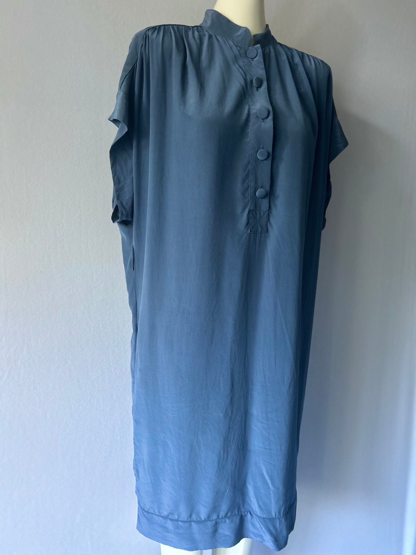 Zimmermann Silk Oversized Tunic Dress - Steel Blue - Size 1