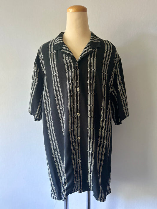 Huffer Printed Viscose Short Sleeve Resort Shirt - Size XL