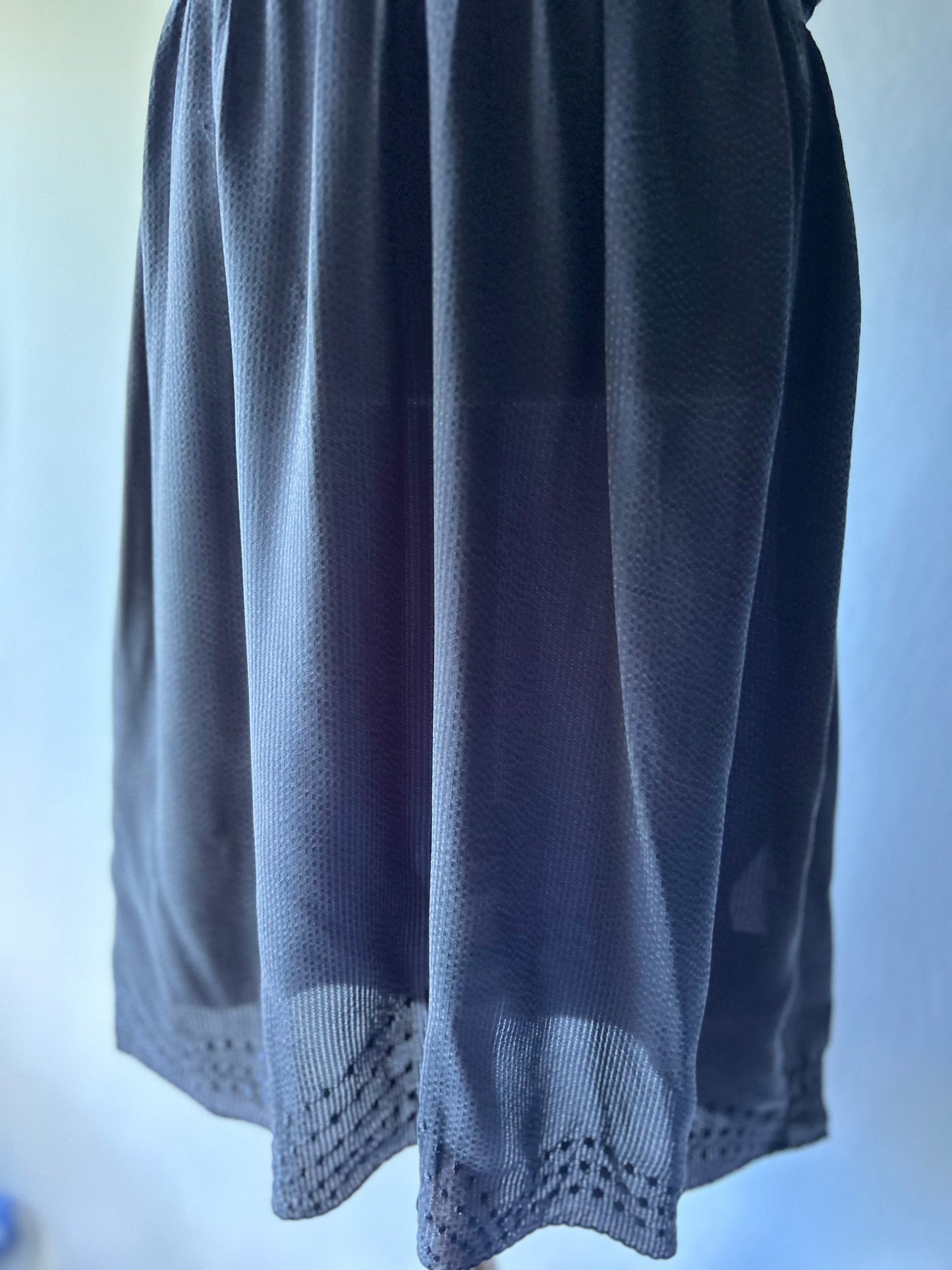 Vanessa Bruno Navy Embroidered Dress – Size 40