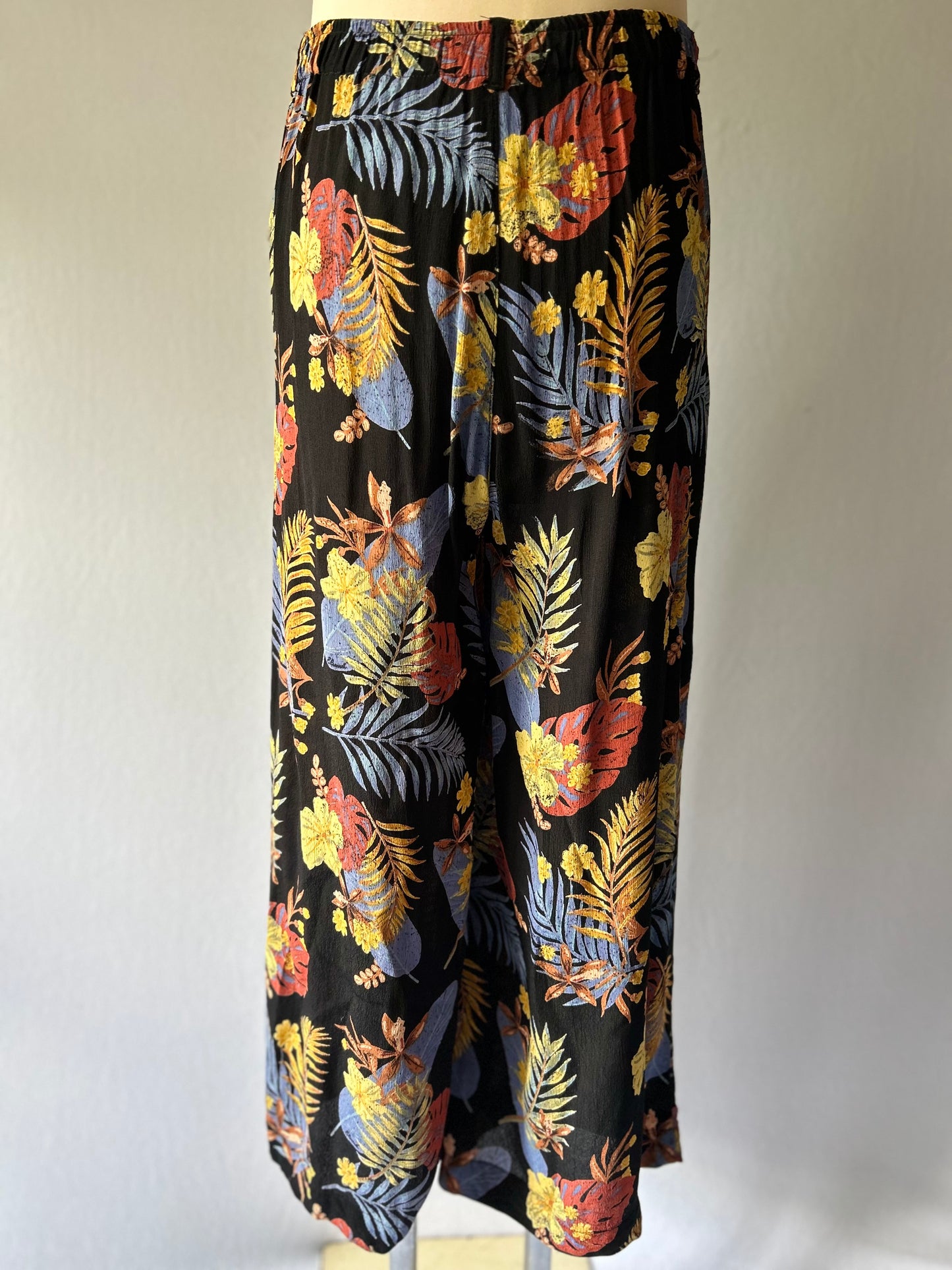 Element Wide Leg Tropical Print Trousers - 100% Viscose, size small