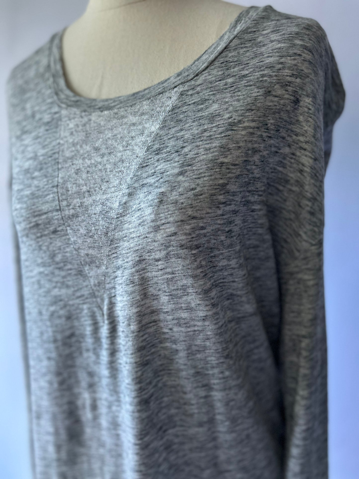 Country Road Long Sleeve Basic T-Shirt – Grey Marl, Size S
