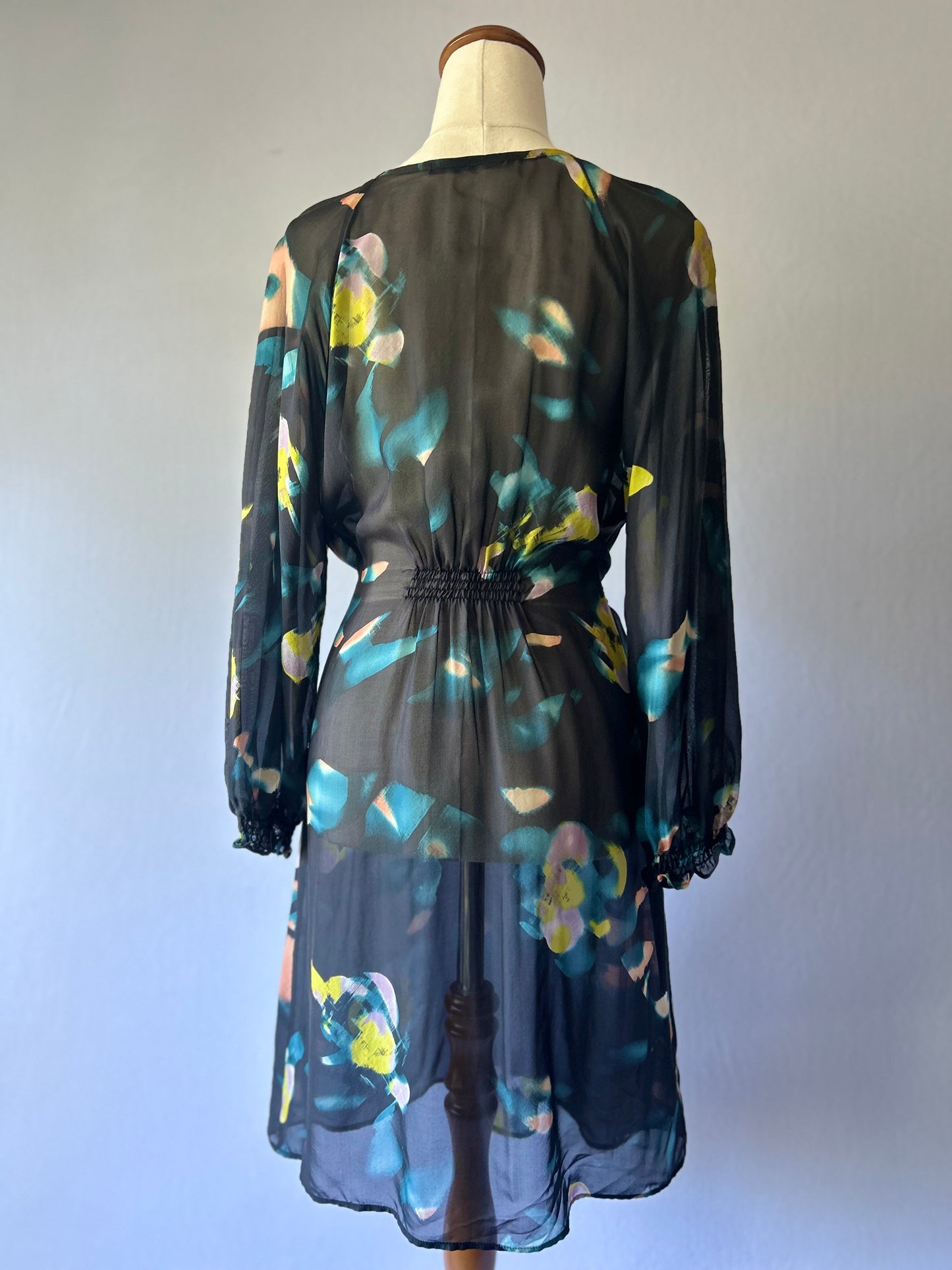 Helen Cherry Silk Dress – Size M