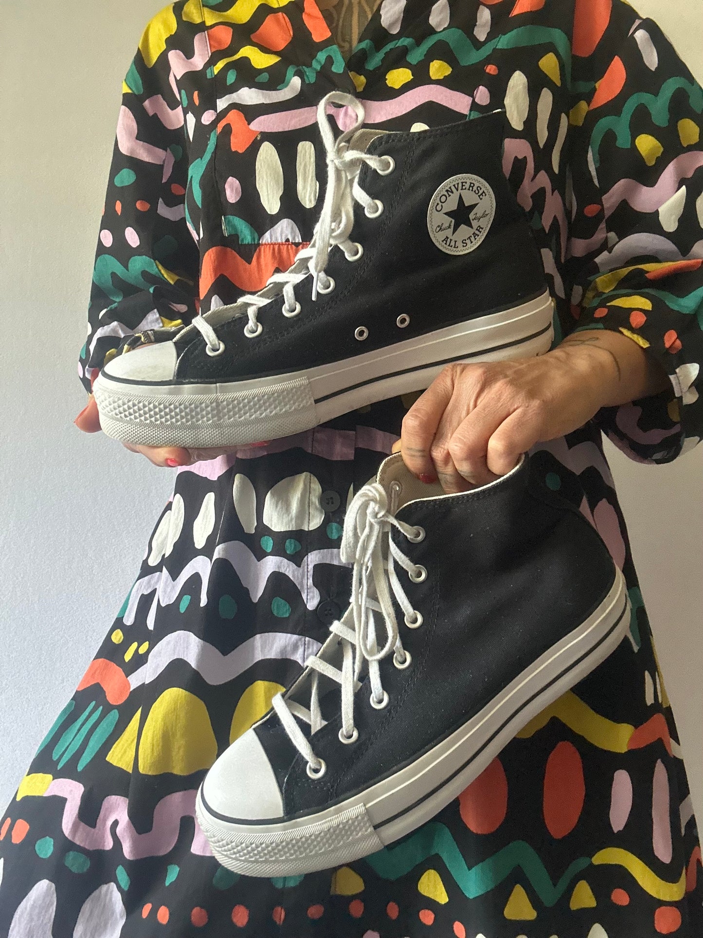 Converse Women’s CT Lift Hi Lifestyle Shoes Black – US 11 / UK 9 / EUR 42.5