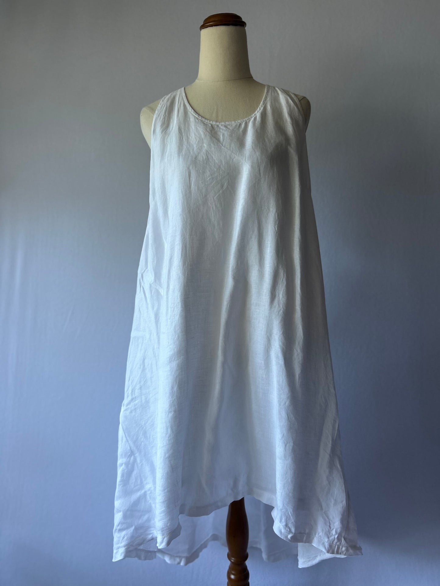 Grace Hill White Linen Dress – Size 16