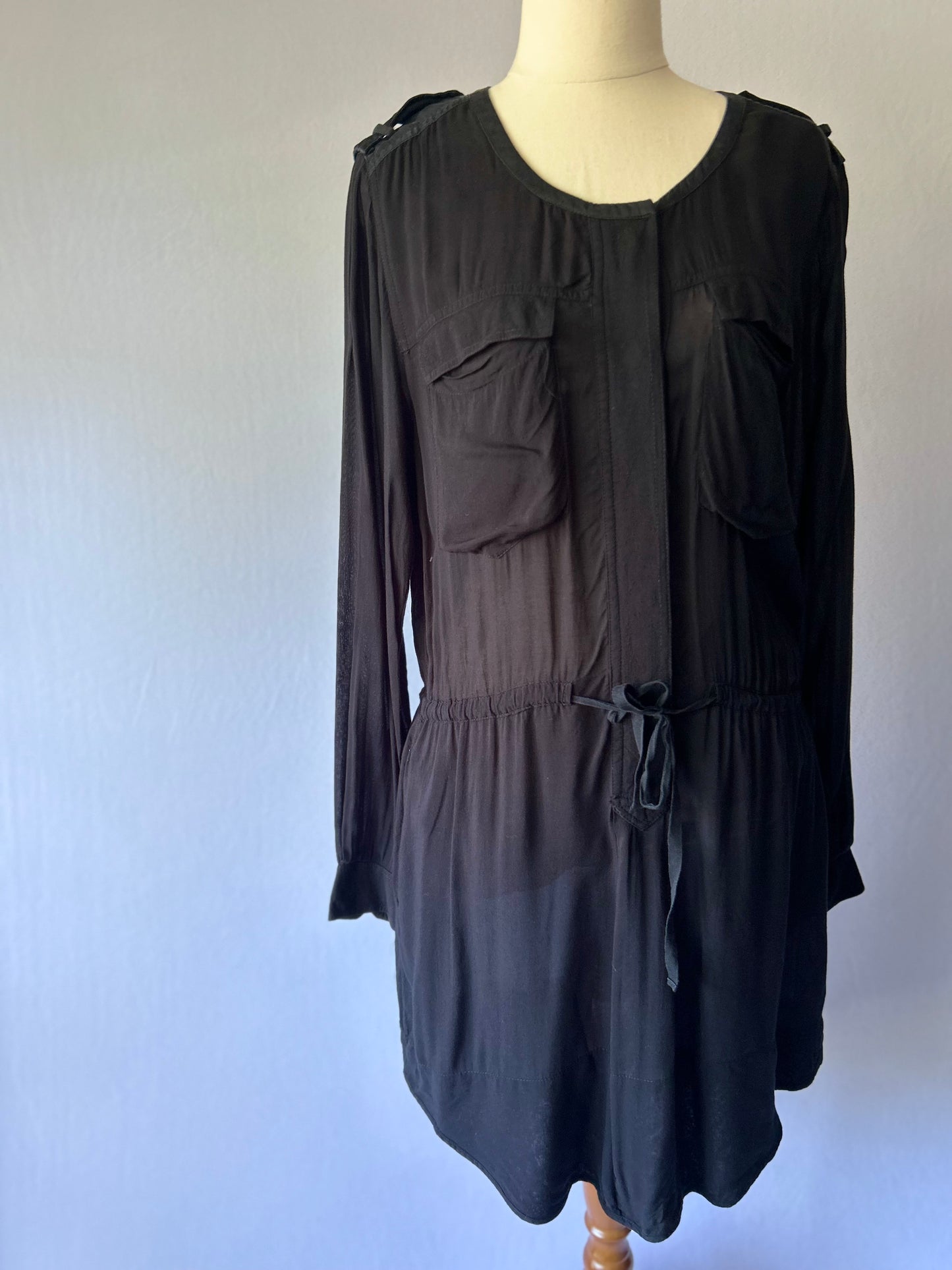 Black Shirt Dress – Size 8