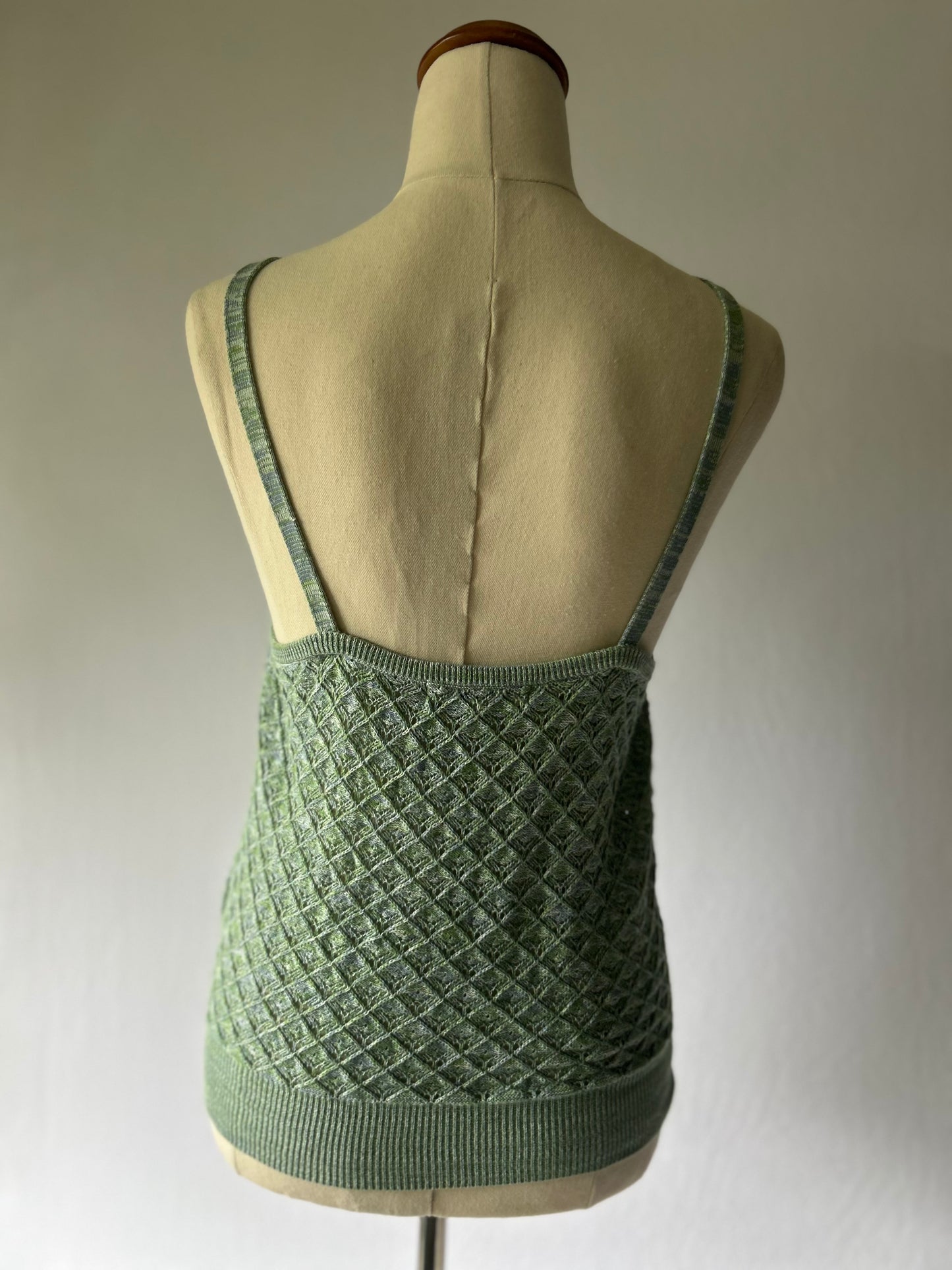 Max Green Textured Knit Cami – Size XS