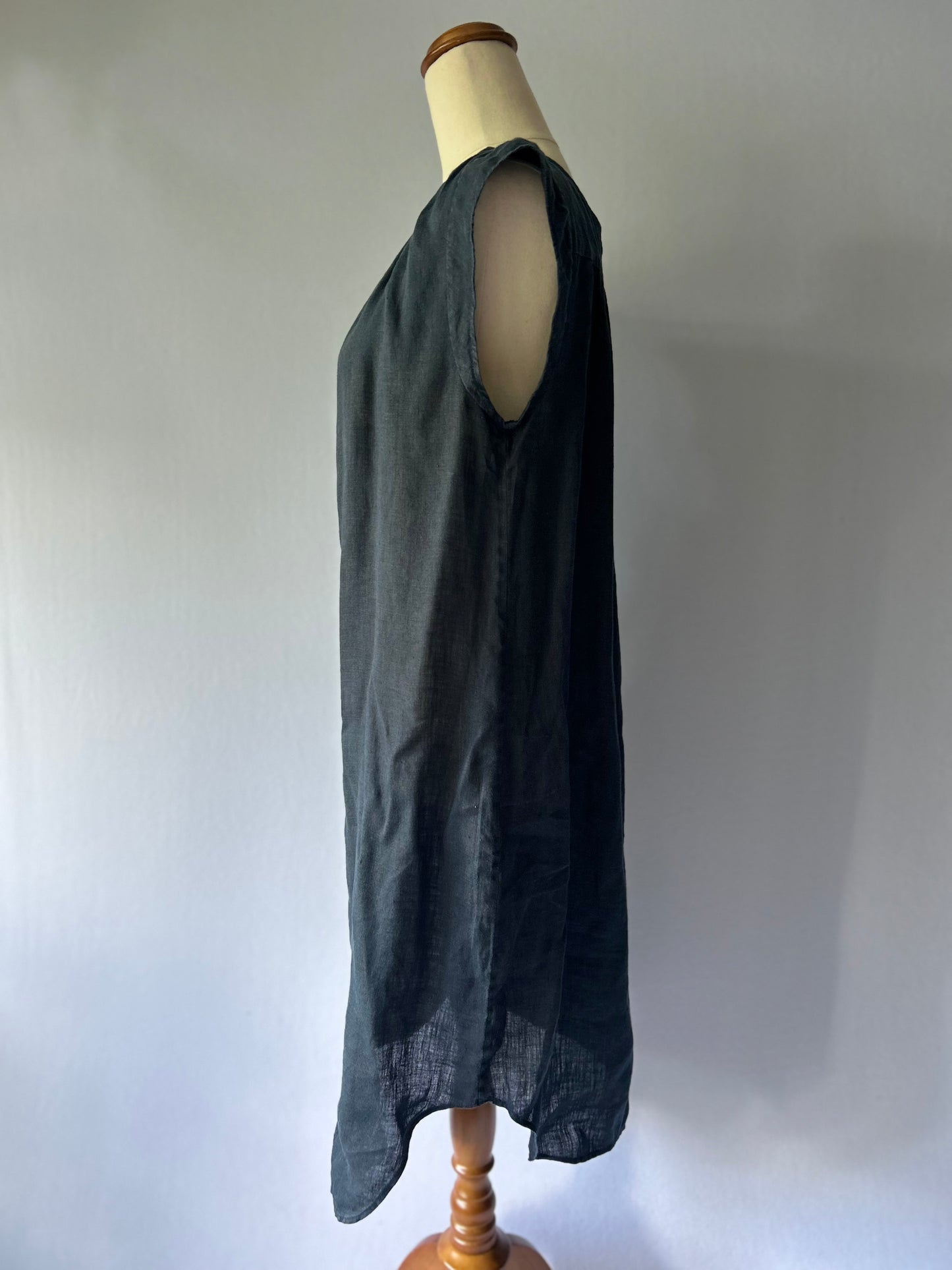 L.K. Bennett 100% Linen Sleeveless Shift Dress – Size S