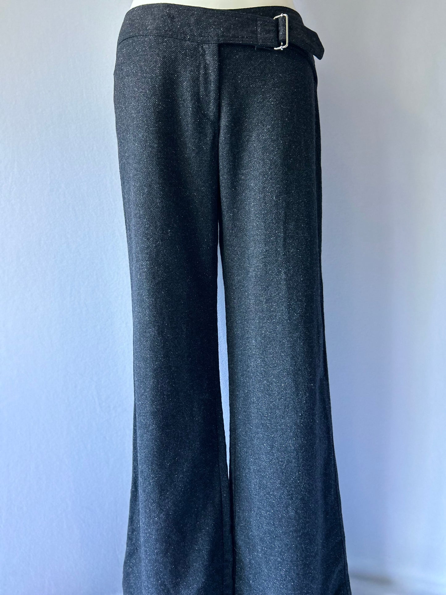 Max Tailored Check Trousers (Fabric Made in Italy) - Size 12