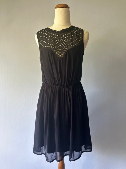 ZARA Black Dress – Size Small – 100% Viscose