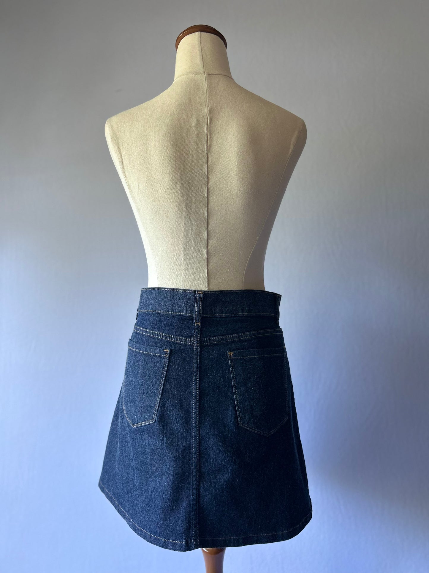 Denim Mini Skirt – Size 38