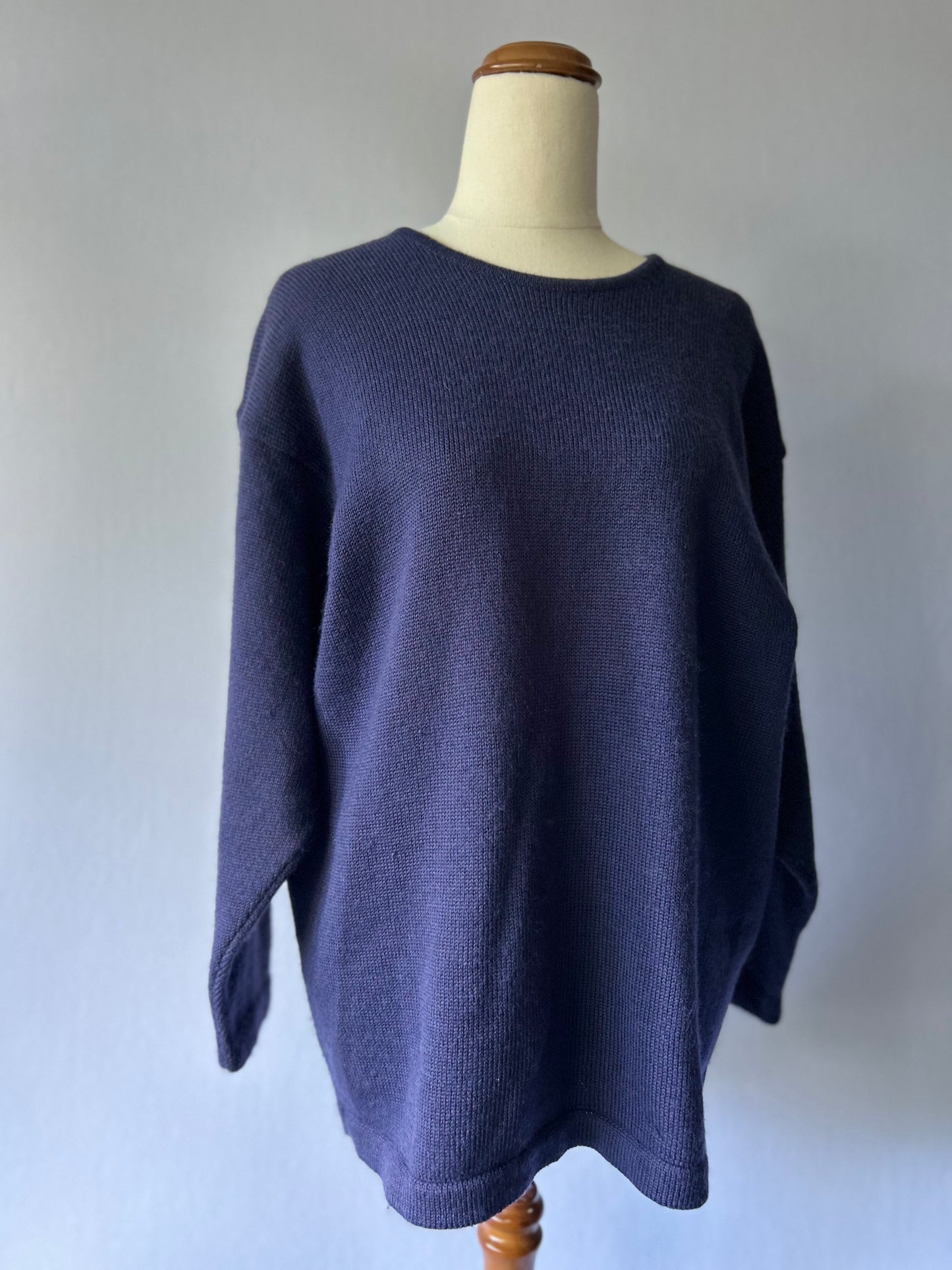 Premium 100% Wool made NZ  Oversized Knit Sweater – Size L