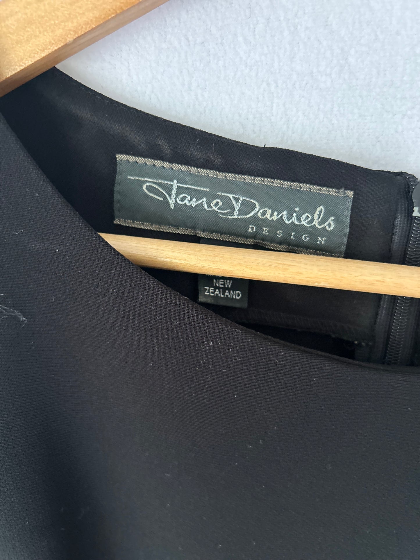 Jane Daniels Tailored Black Midi Dress – Size 10