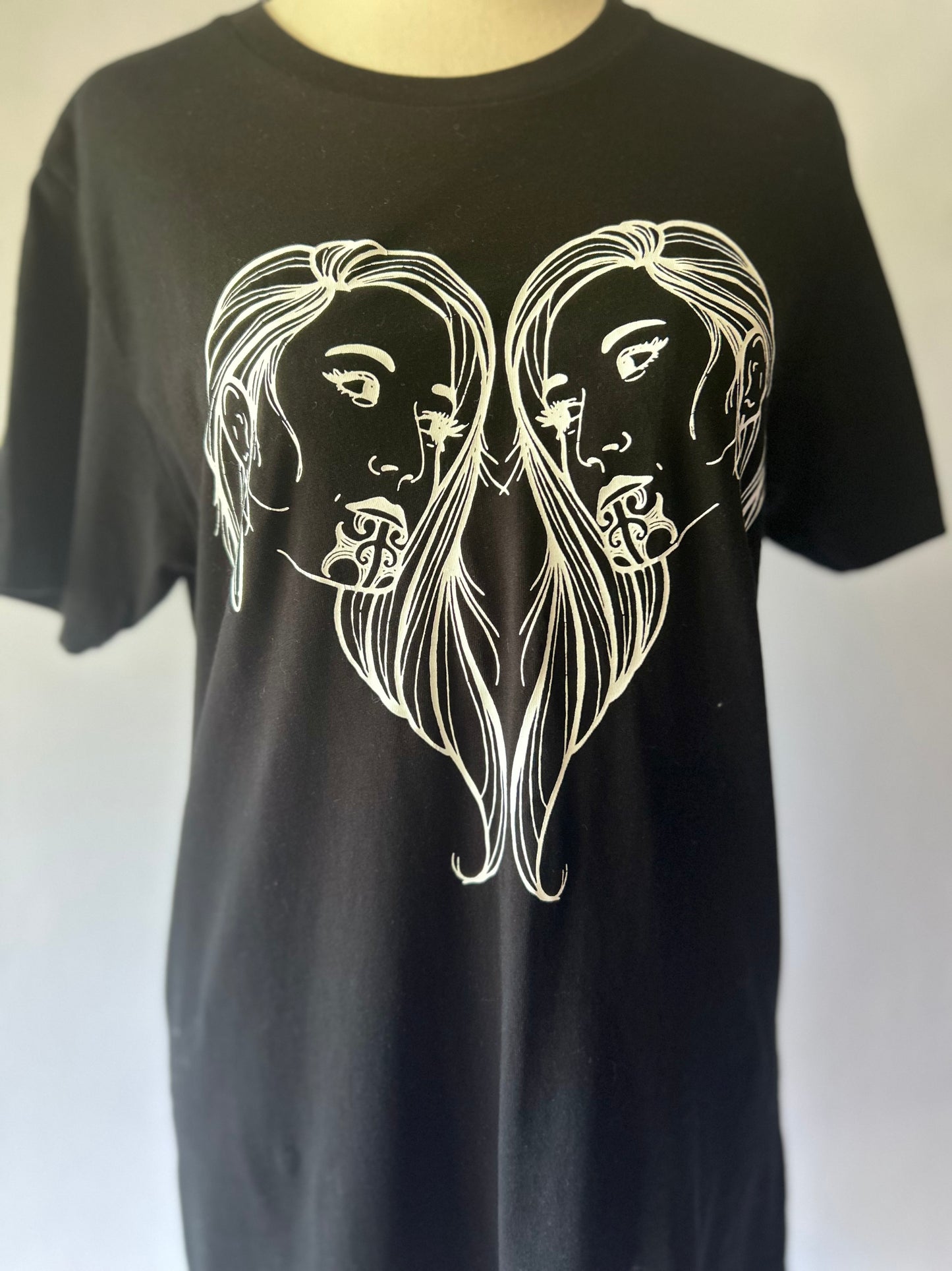 Moko Woman AS Colour Black T-Shirt – Size Small | 100% Cotton