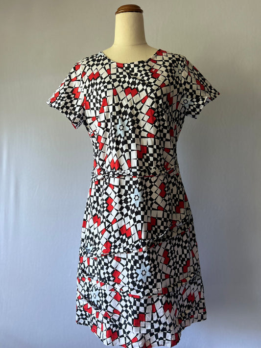 Geometric Print Dress – Size 14