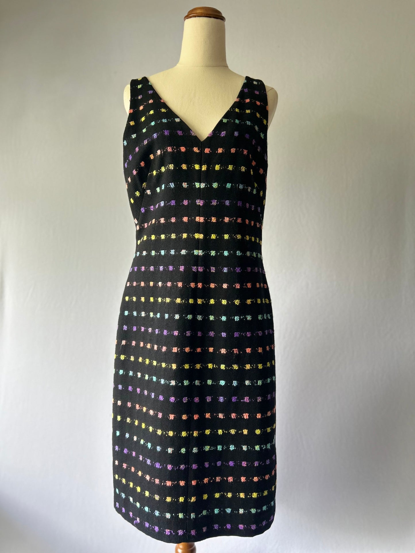 Diane von Furstenberg Rainbow Dot Dress – Size 8