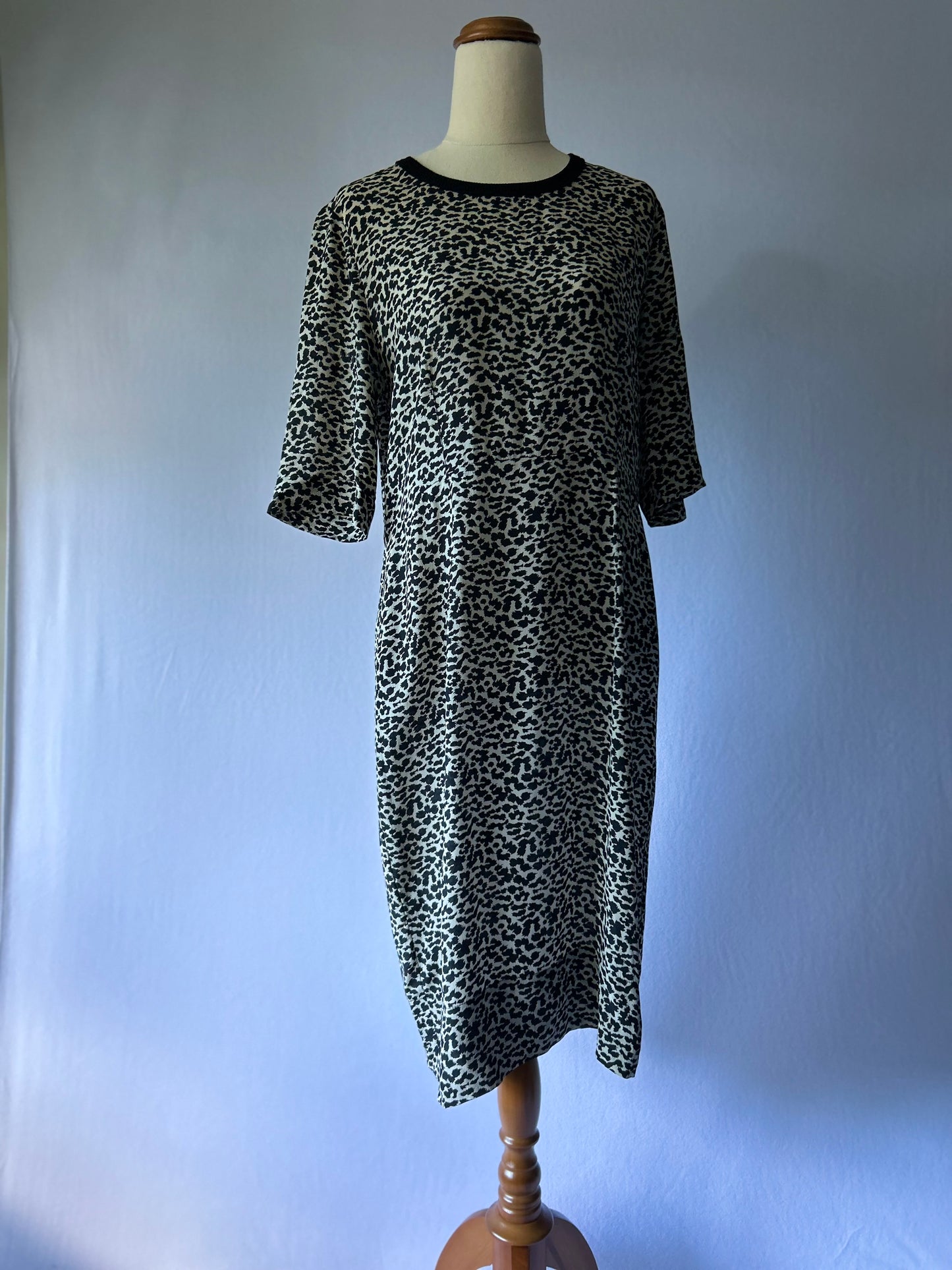 Juliette Hogan Silk Leopard Dress – Size 10