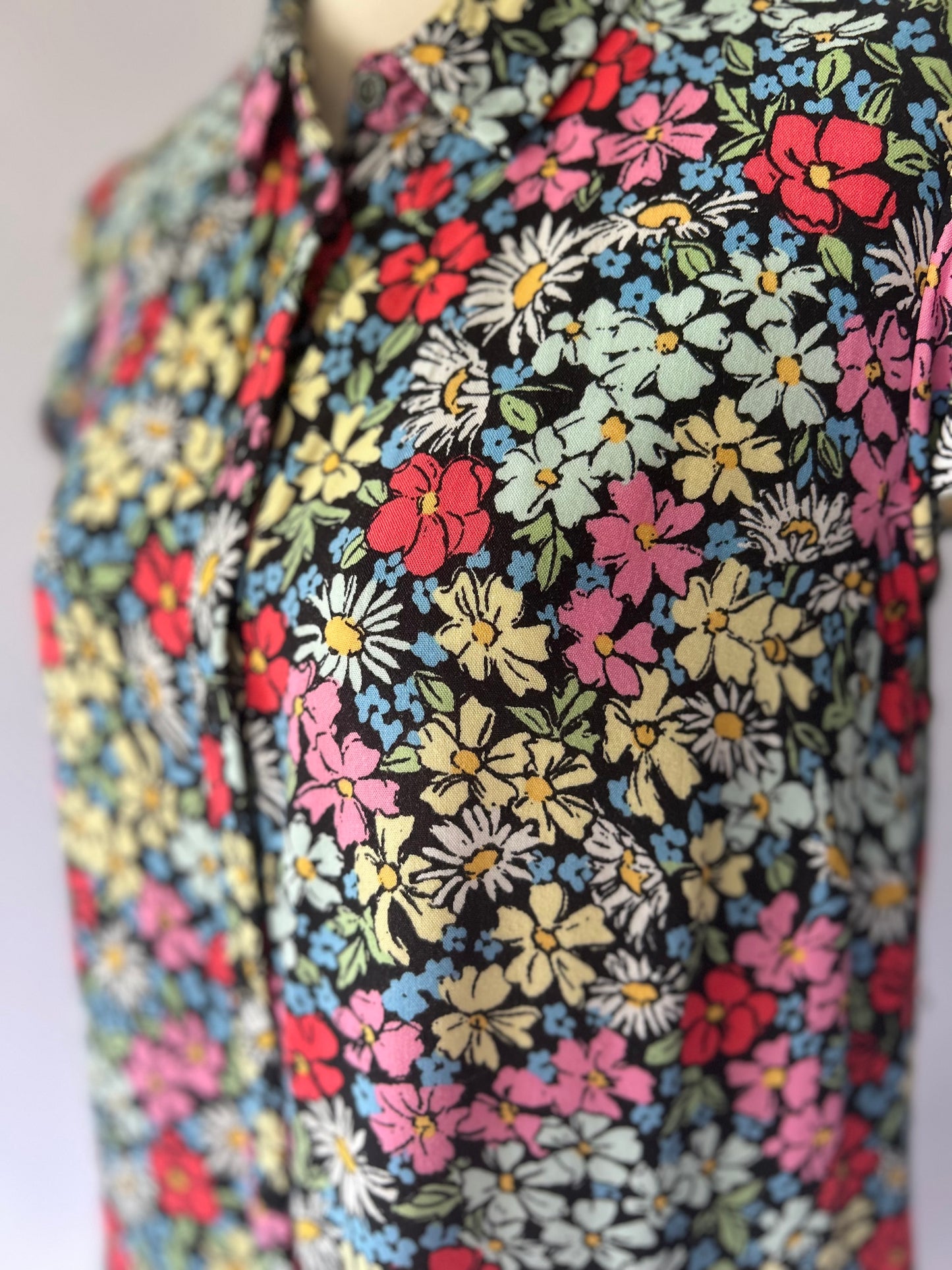 Papaya Floral Tiered Mini Dress - 100% Viscose - Size 10