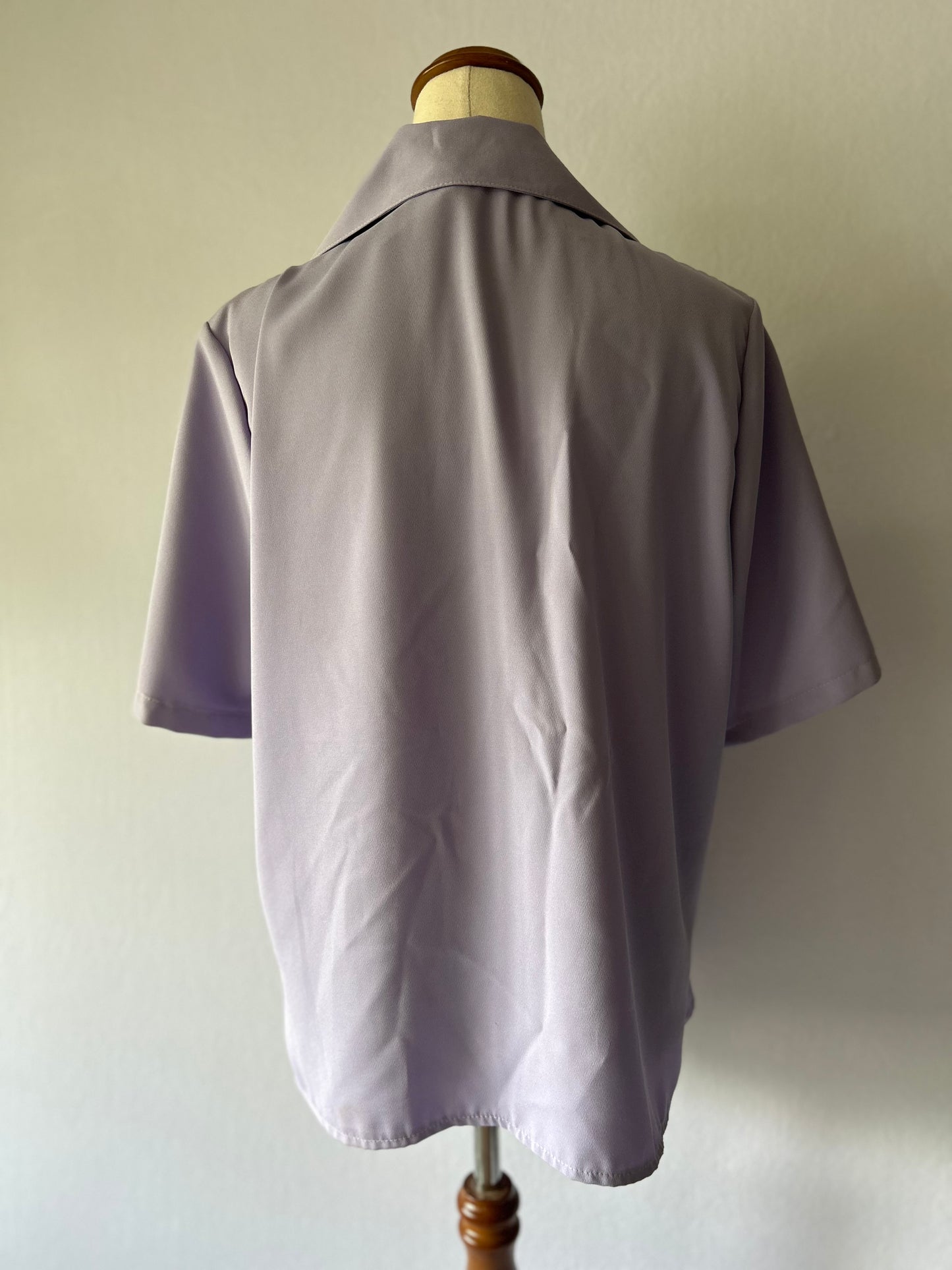 Lavender Button-Up Shirt, size L