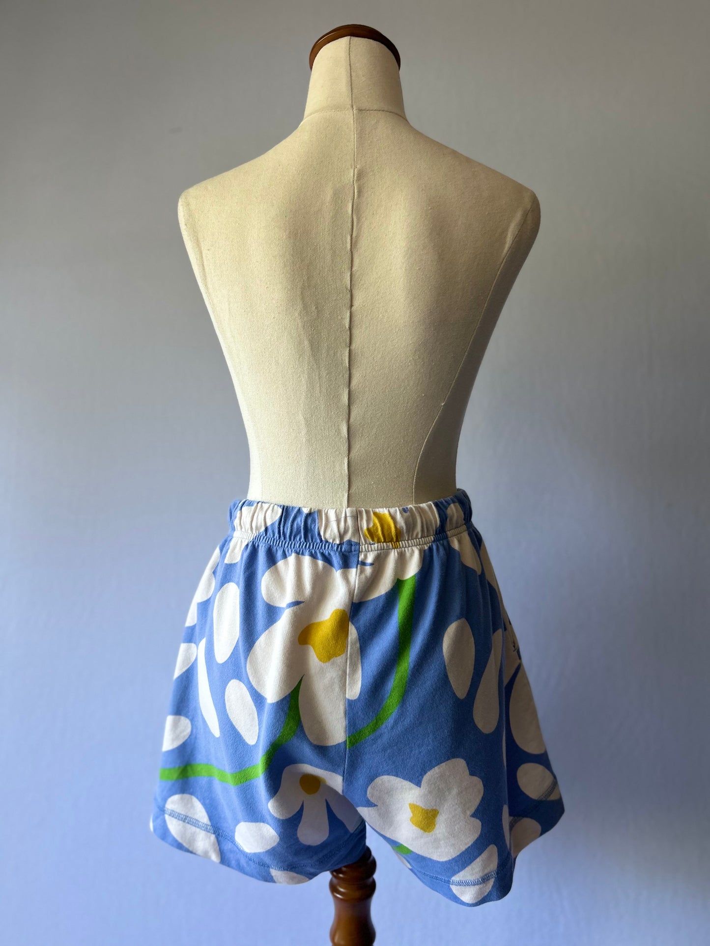 Gorman Blue Floral Cotton Shorts – Size 8