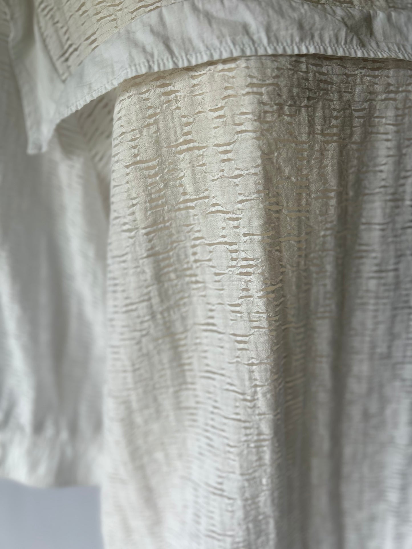 White Textured Blouse – Size 10