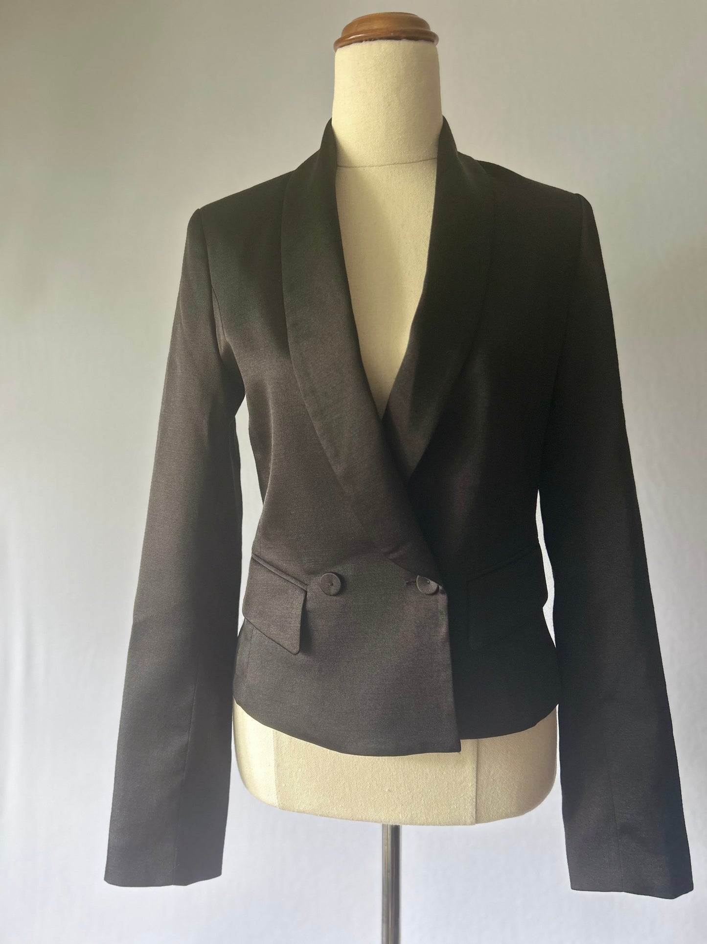 Elegant Black Blazer – Size 6, Made in Australia