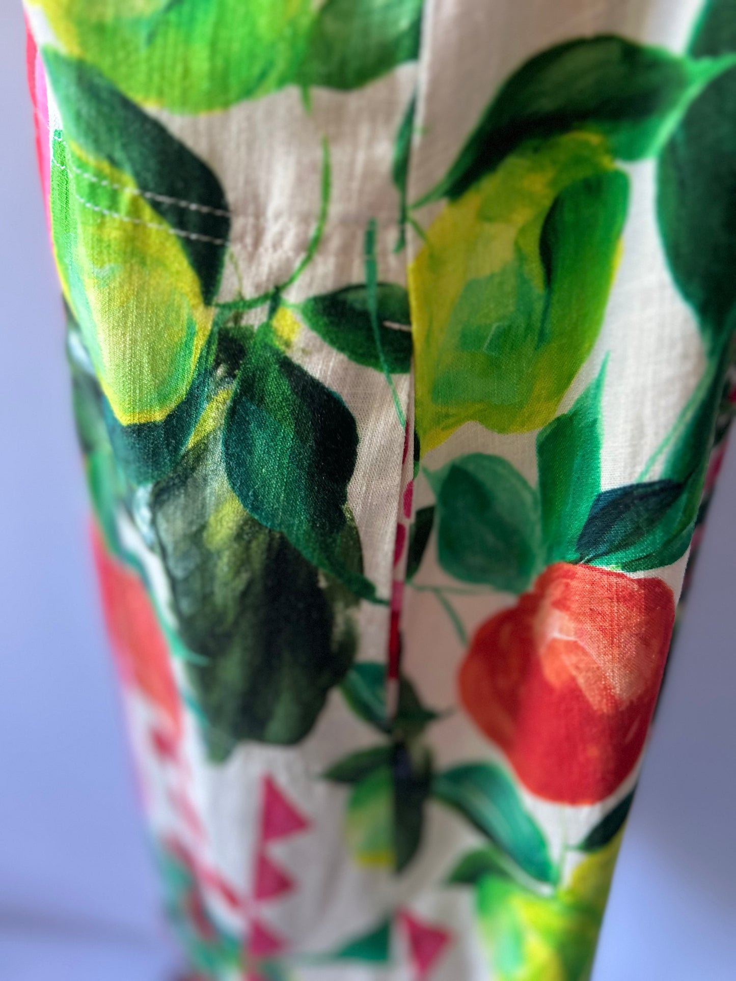 Tutti Frutti" Artistic Linen-Blend Shift Dress – Size UK14 (NWT)
