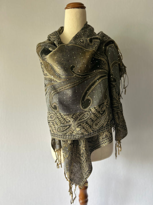 Cotton Scarf – Floral & Paisley Pattern