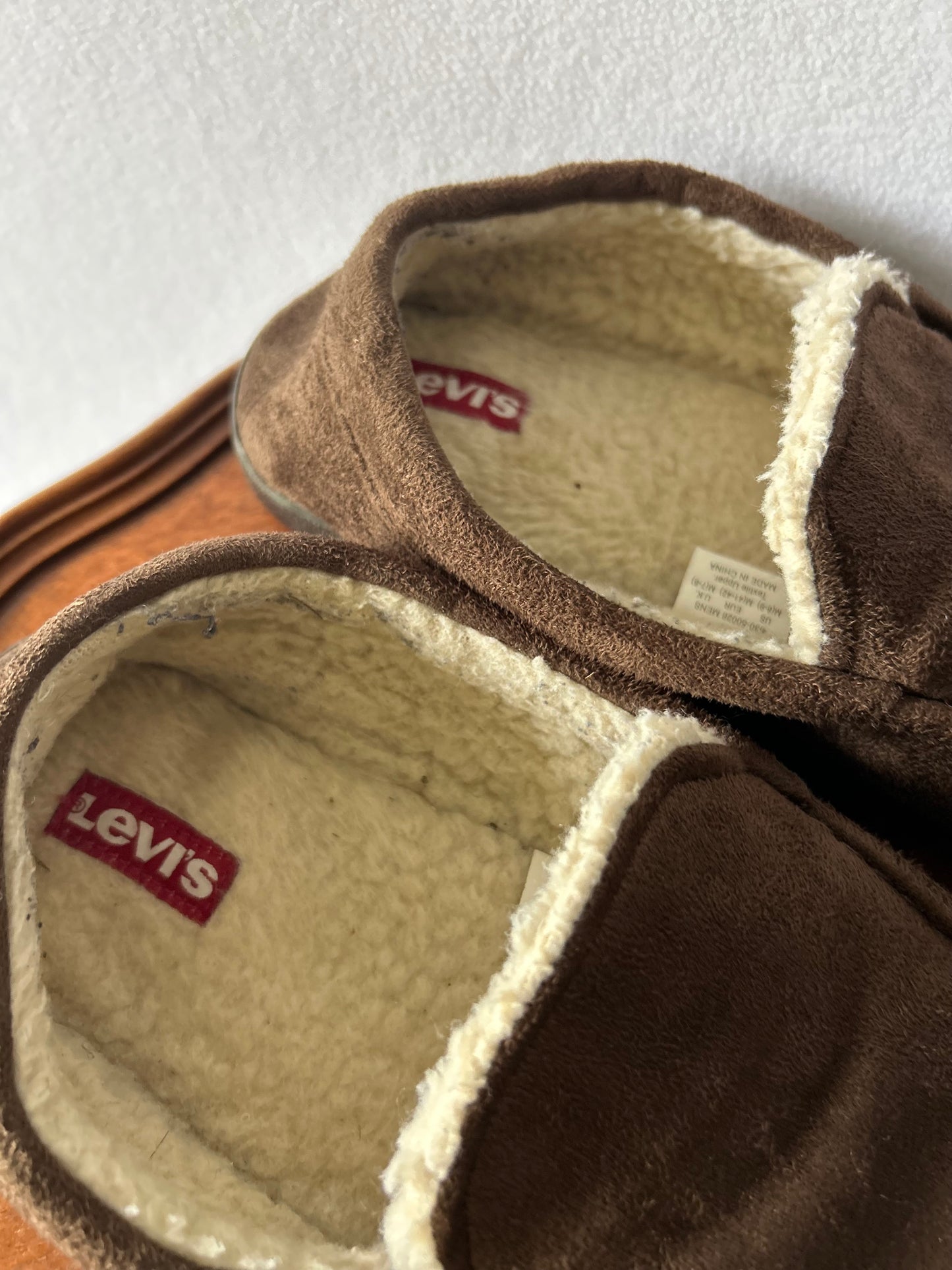 Levi’s Faux-Shearling Lined Moccasin Slippers