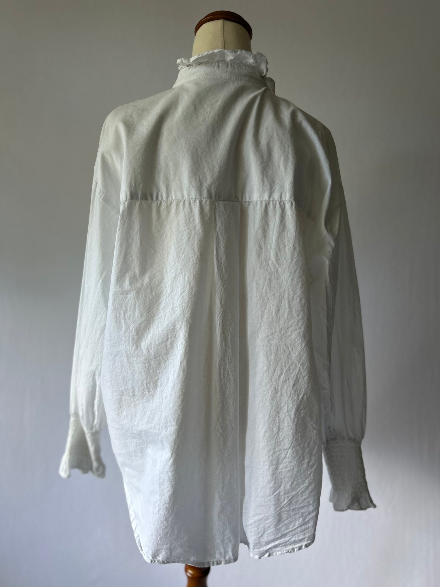 Classic White Cotton Shirt – Size 12