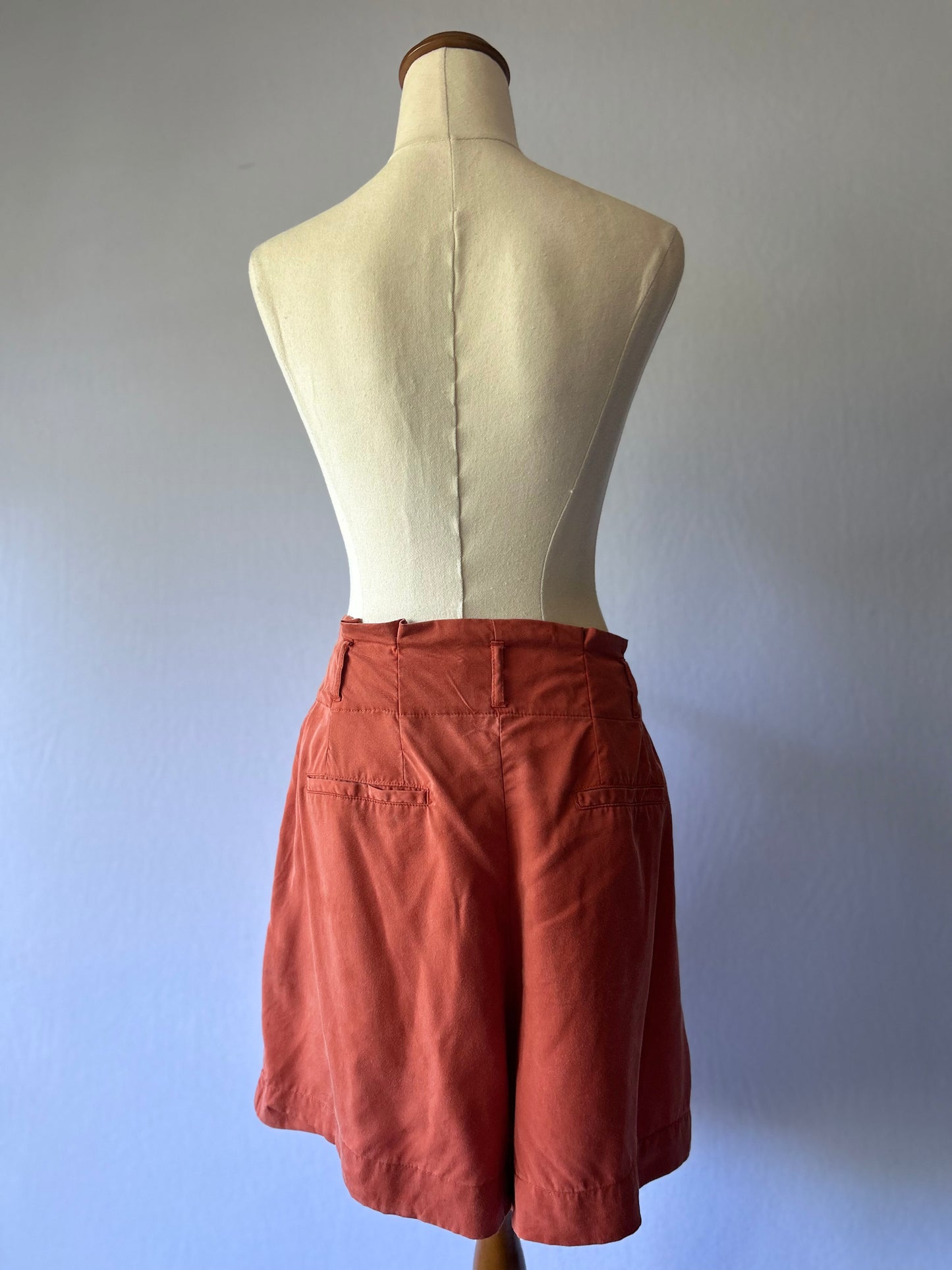 Terracotta Lyocell Shorts – Size 14