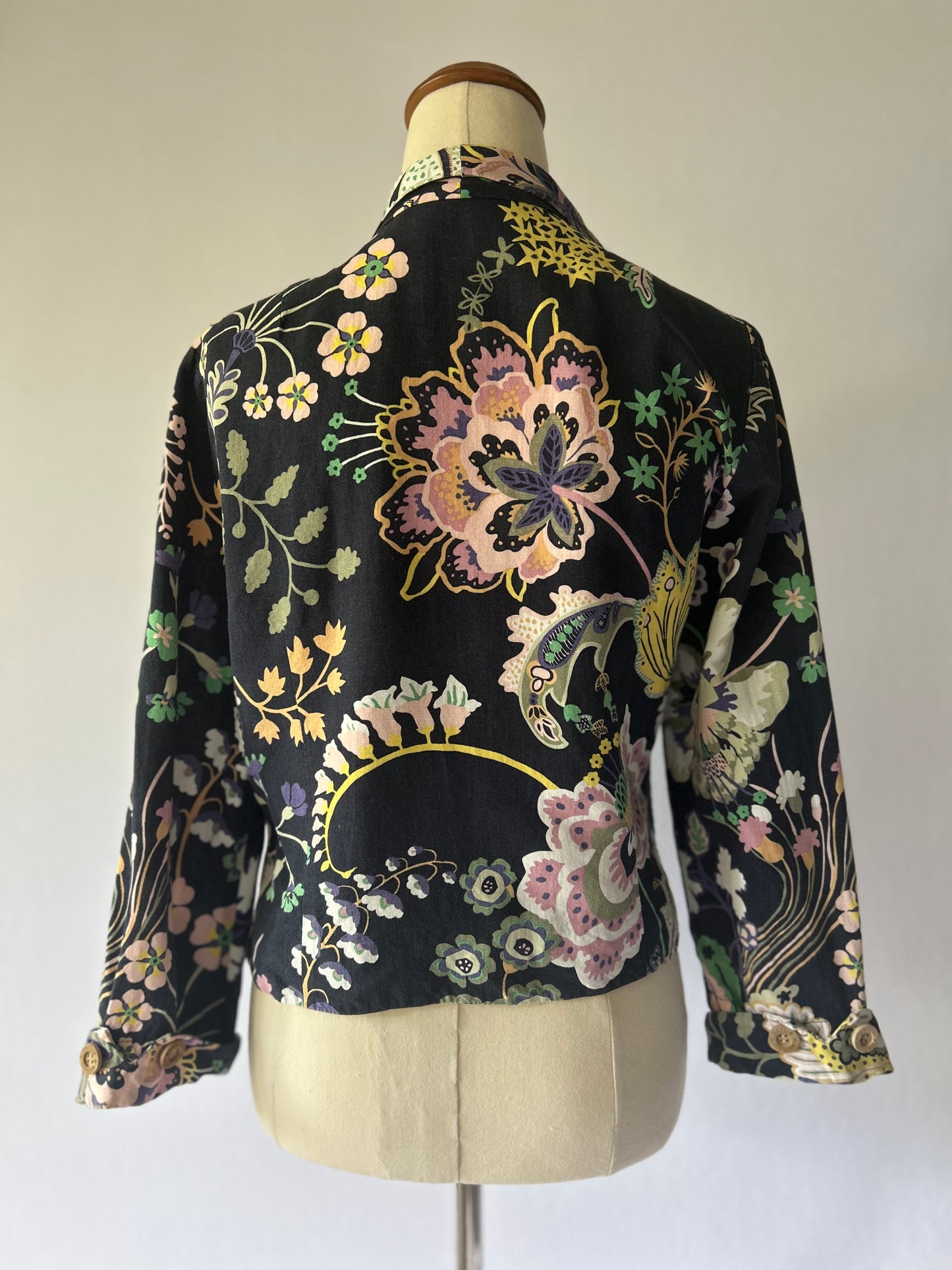 Bettie Monroe Floral Blazer - Made in NZ - Size Small