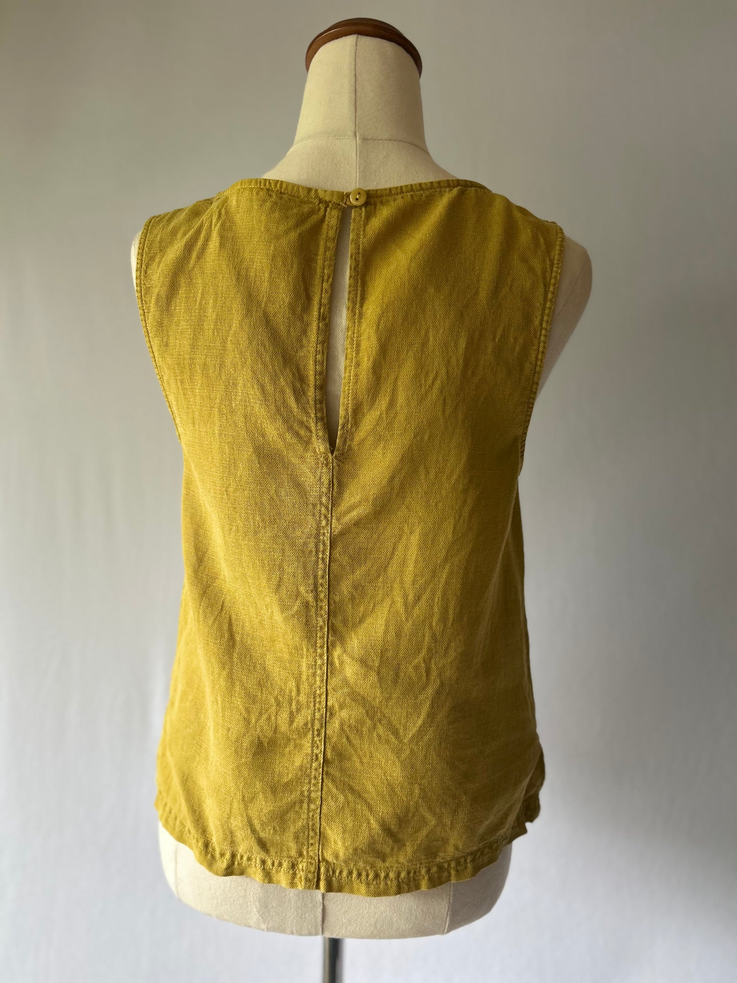 Gorman Mustard Linen Blend Tank Top – Size 6