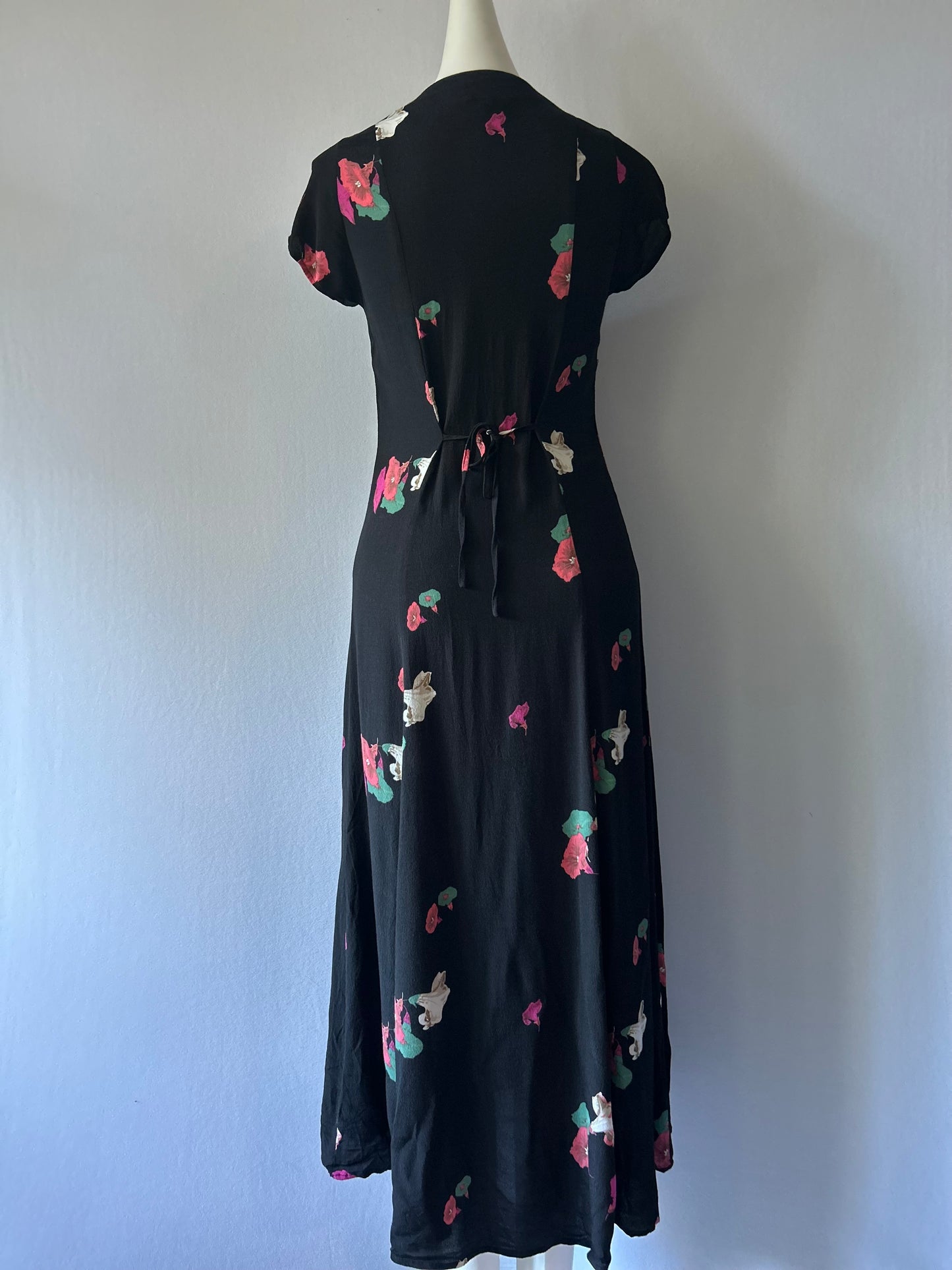 Rolla’s Floral Button-Front Midi Dress - Size XS