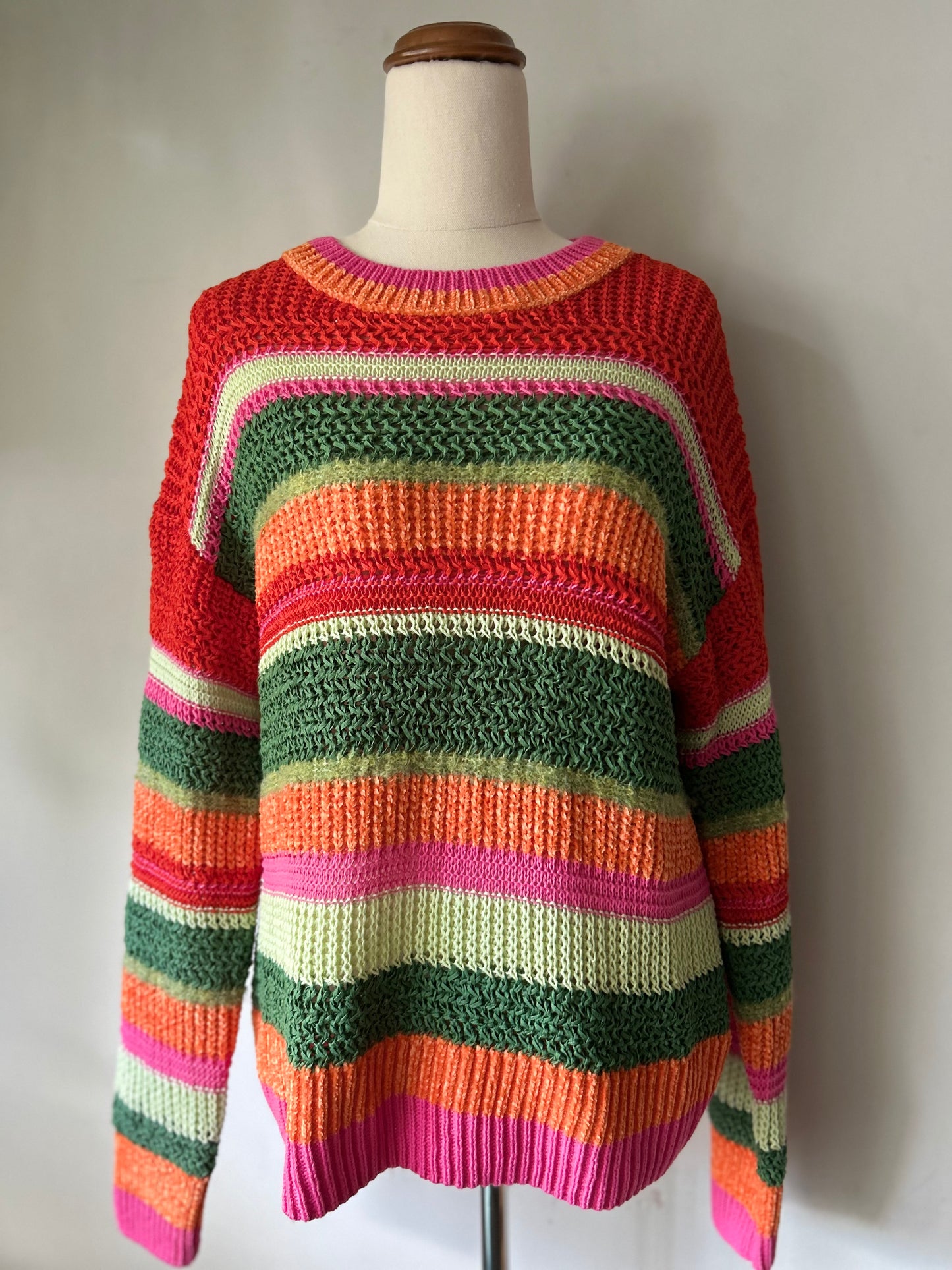 Striped Sweater Size Small  – Multicolor