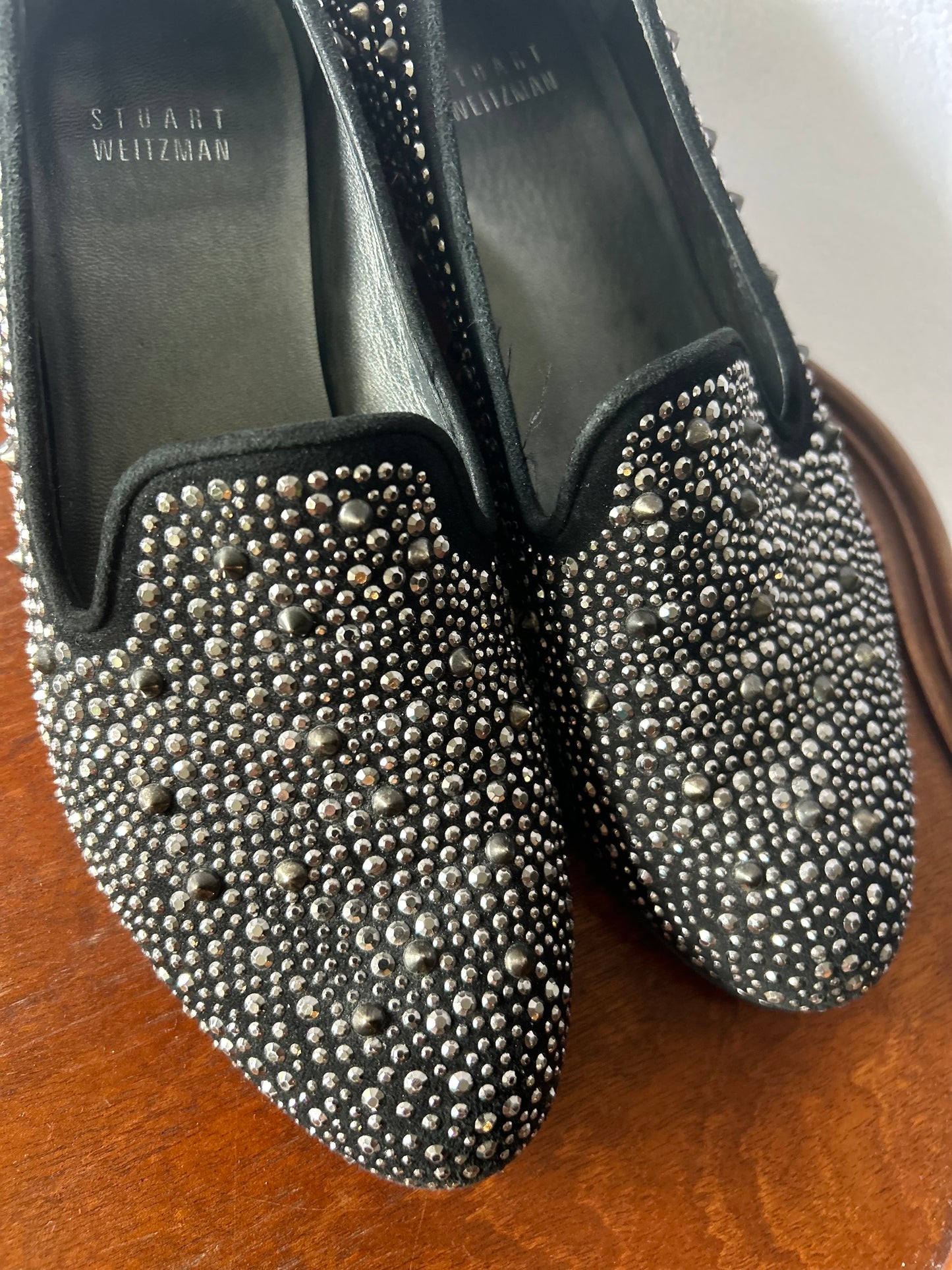 Spanish-Made All-Over Studded Moccasins – Size 36.5