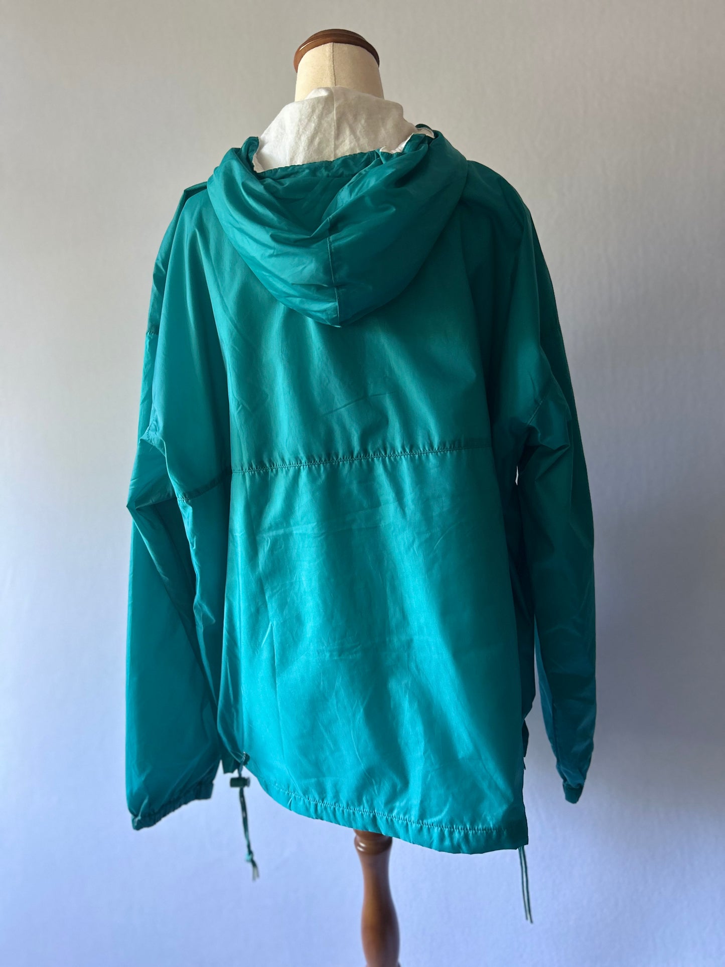 Teal Unisex Anorak Windbreaker – Size L