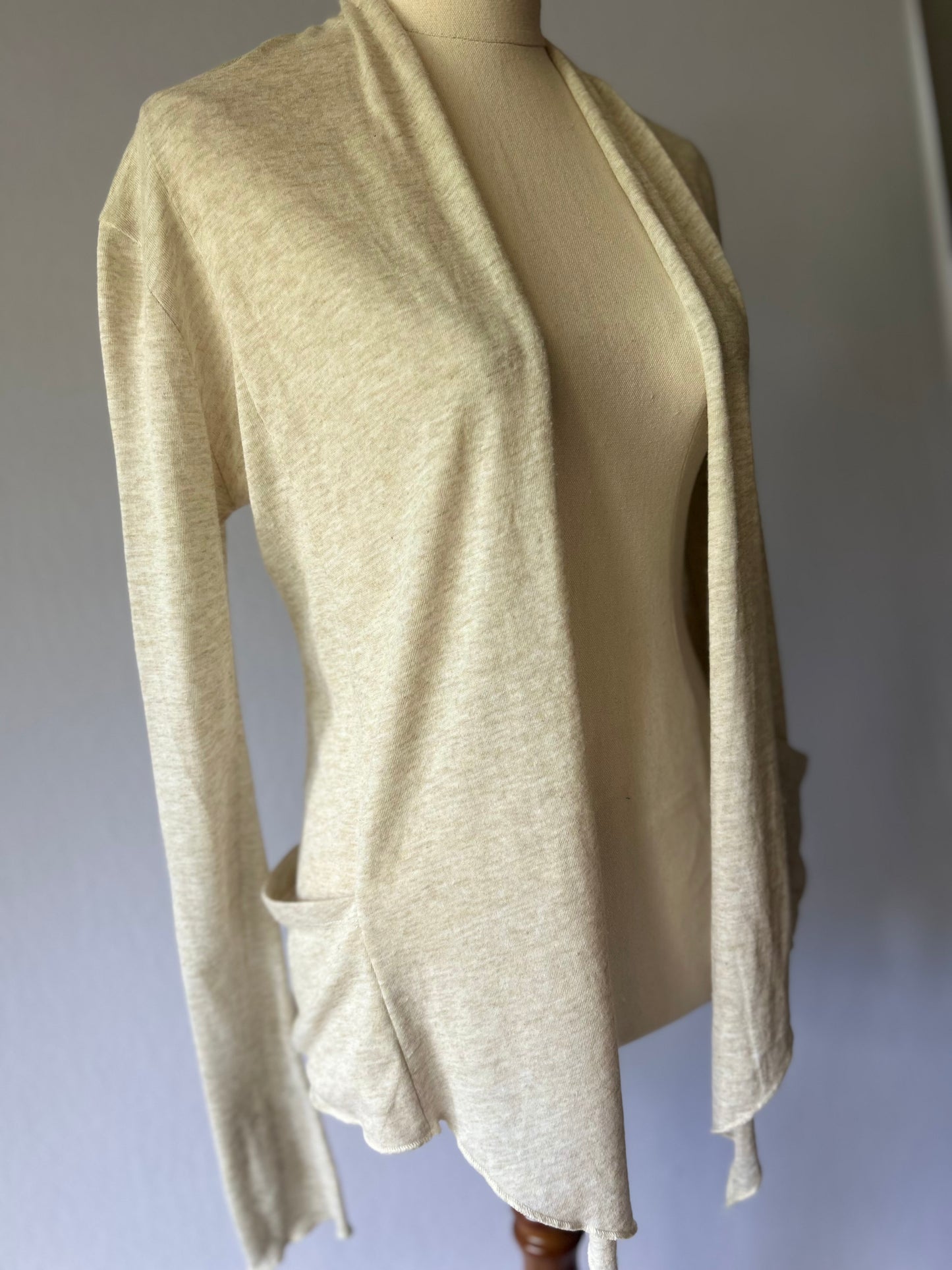 Beige Cotton Cardigan – Size M