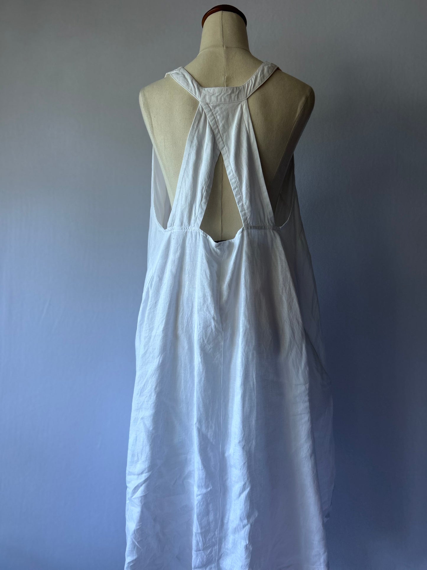 Grace Hill White Linen Dress – Size 16