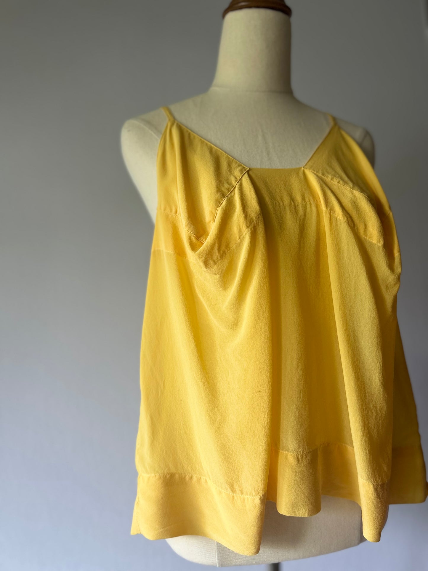 Pure Silk Gathered Cami Top - One Size