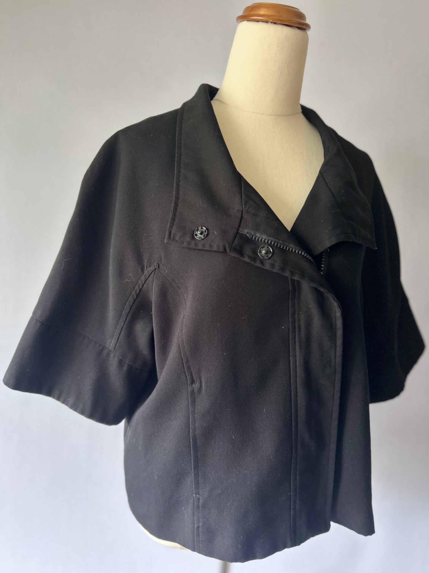 Black Cropped Jacket – Size 12