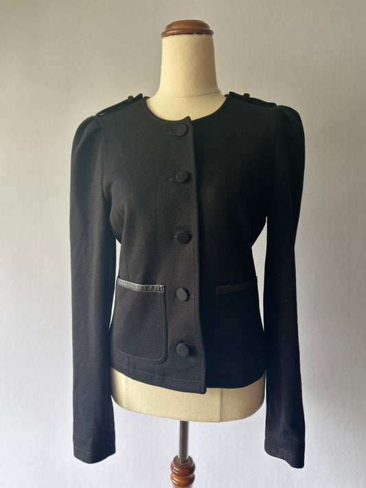 Helen Cherry Merino Wool Tailored Cardigan Jacket – Size S