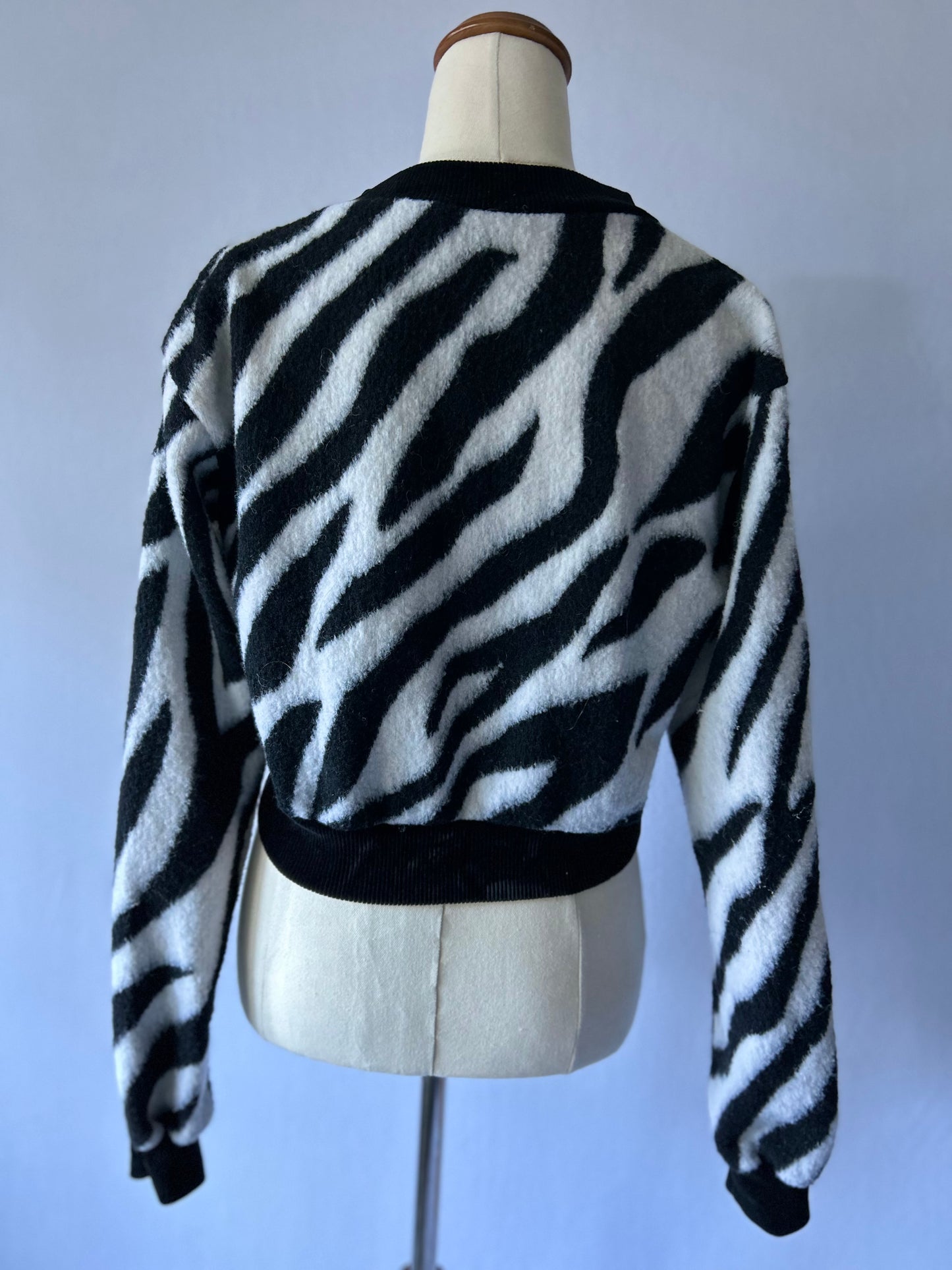 Zebra Print Cardigan – Size M