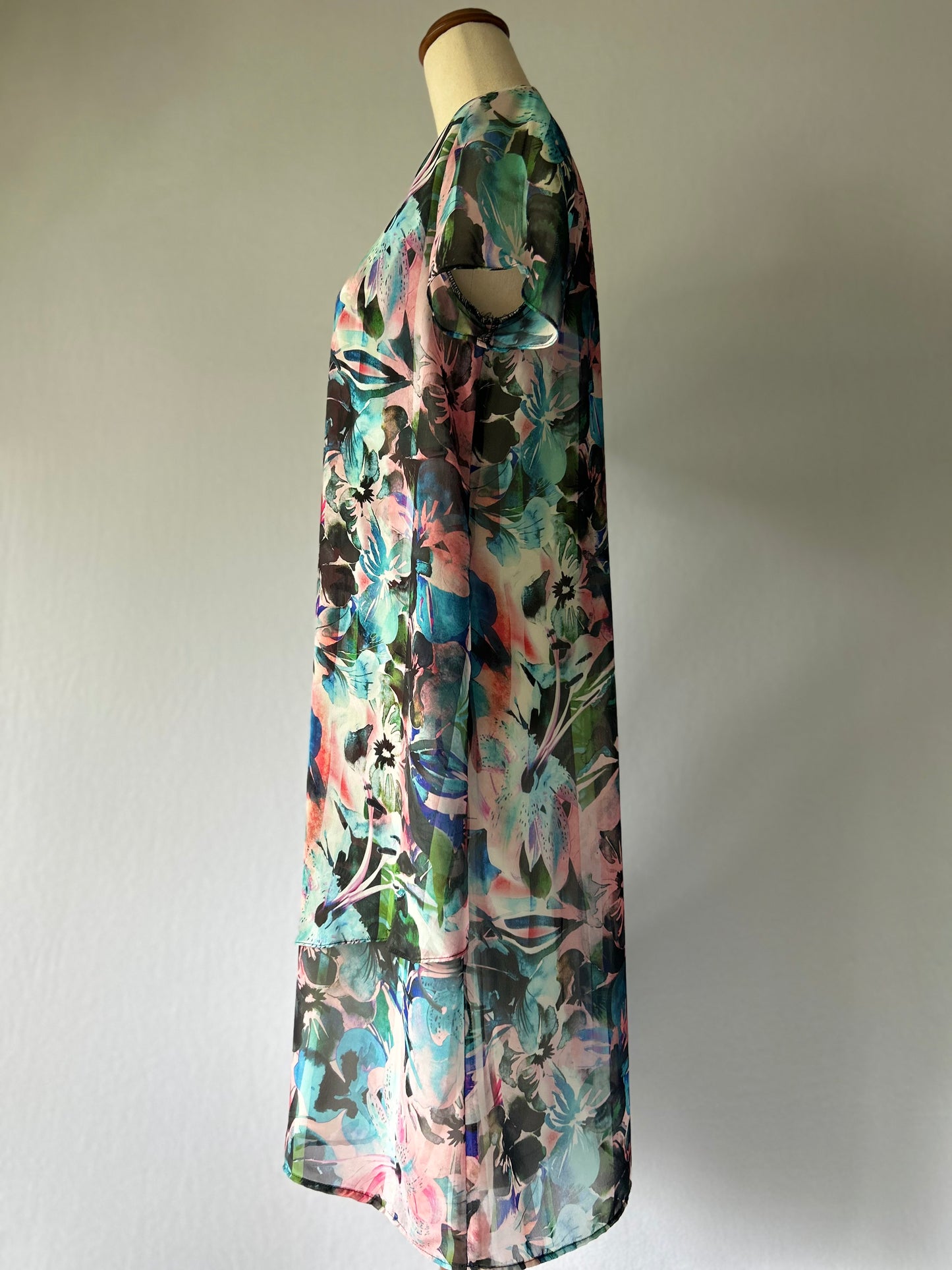 PHILOSOPHY Abstract Floral Chiffon Dress - Size 10