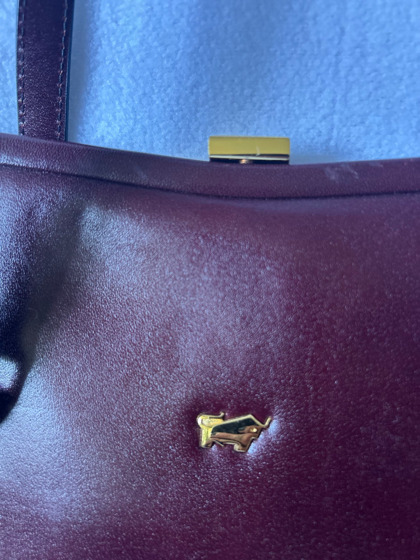 Braun Büffel Leather Handbag – Burgundy